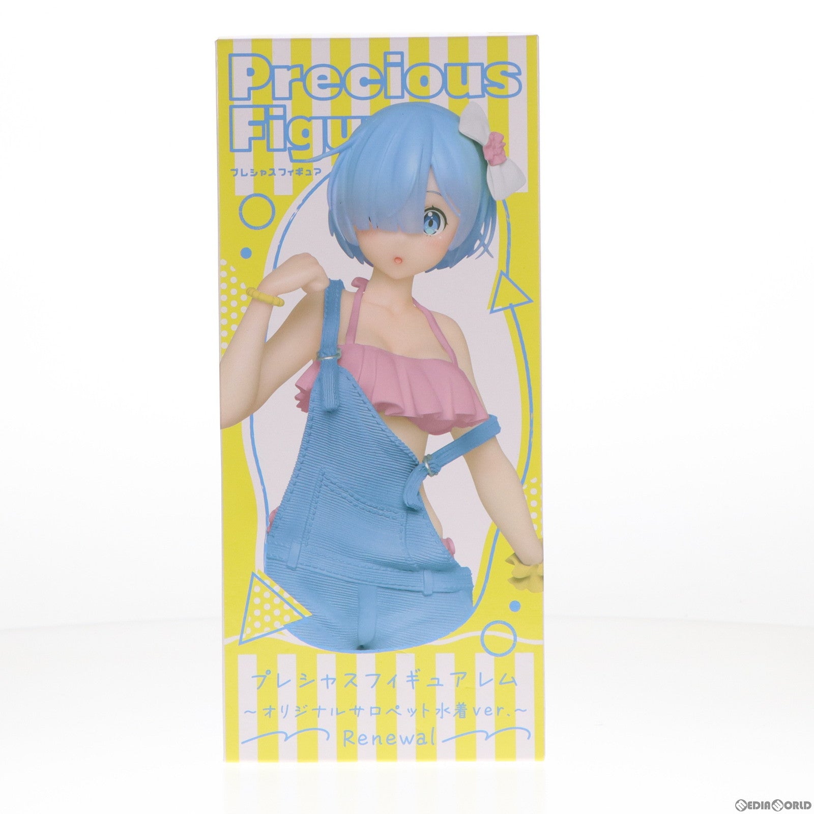 【中古即納】[FIG] レム Re:ゼロから始める異世界生活 プレシャスフィギュア レム オリジナルサロペット水着 ver. Renewal プライズ(451465600) タイトー(20220620)