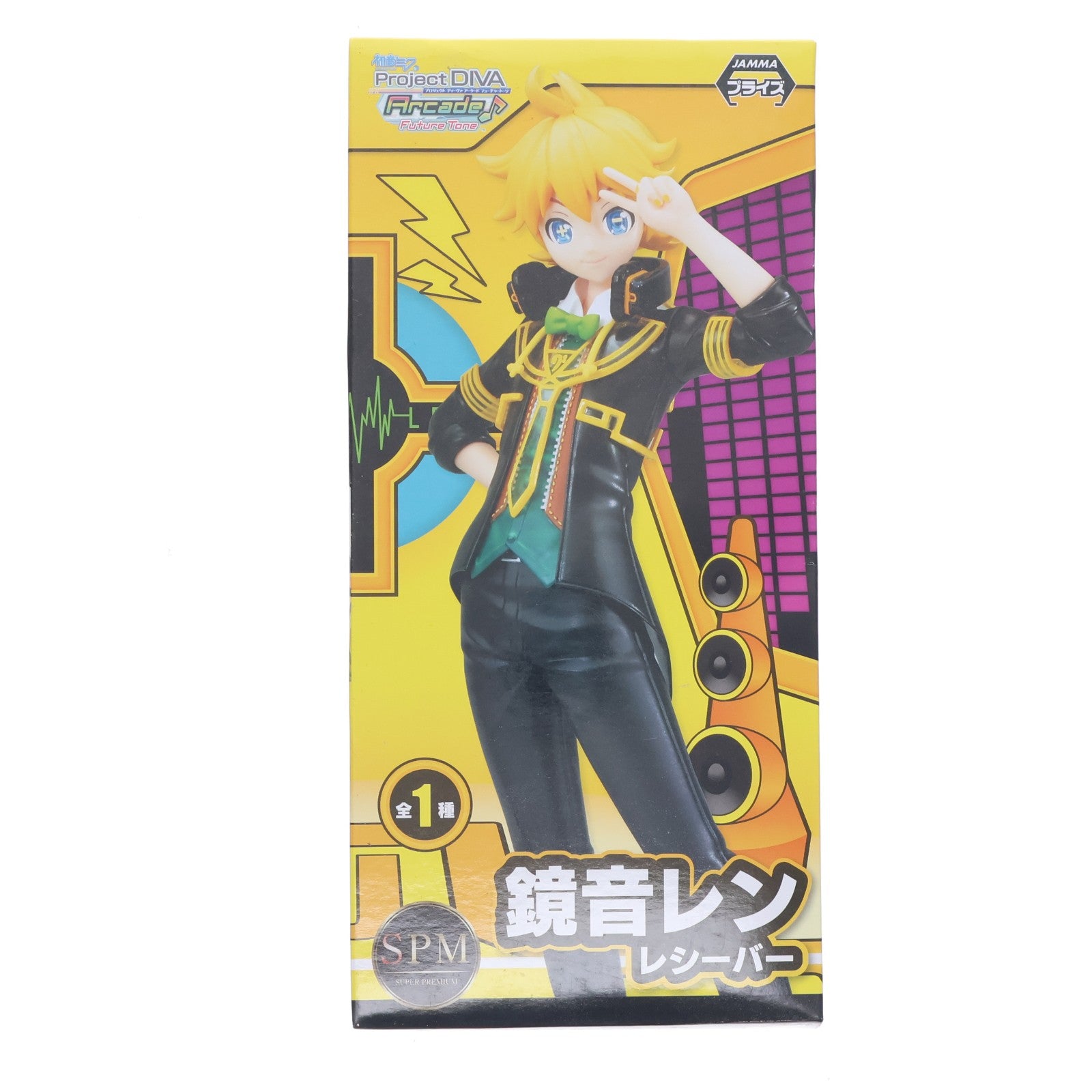 【中古即納】[FIG] 鏡音レン(かがみねれん) レシーバー 初音ミク Project DIVA Arcade Future Tone スーパープレミアムフィギュア プライズ(1012763) セガ(20160510)