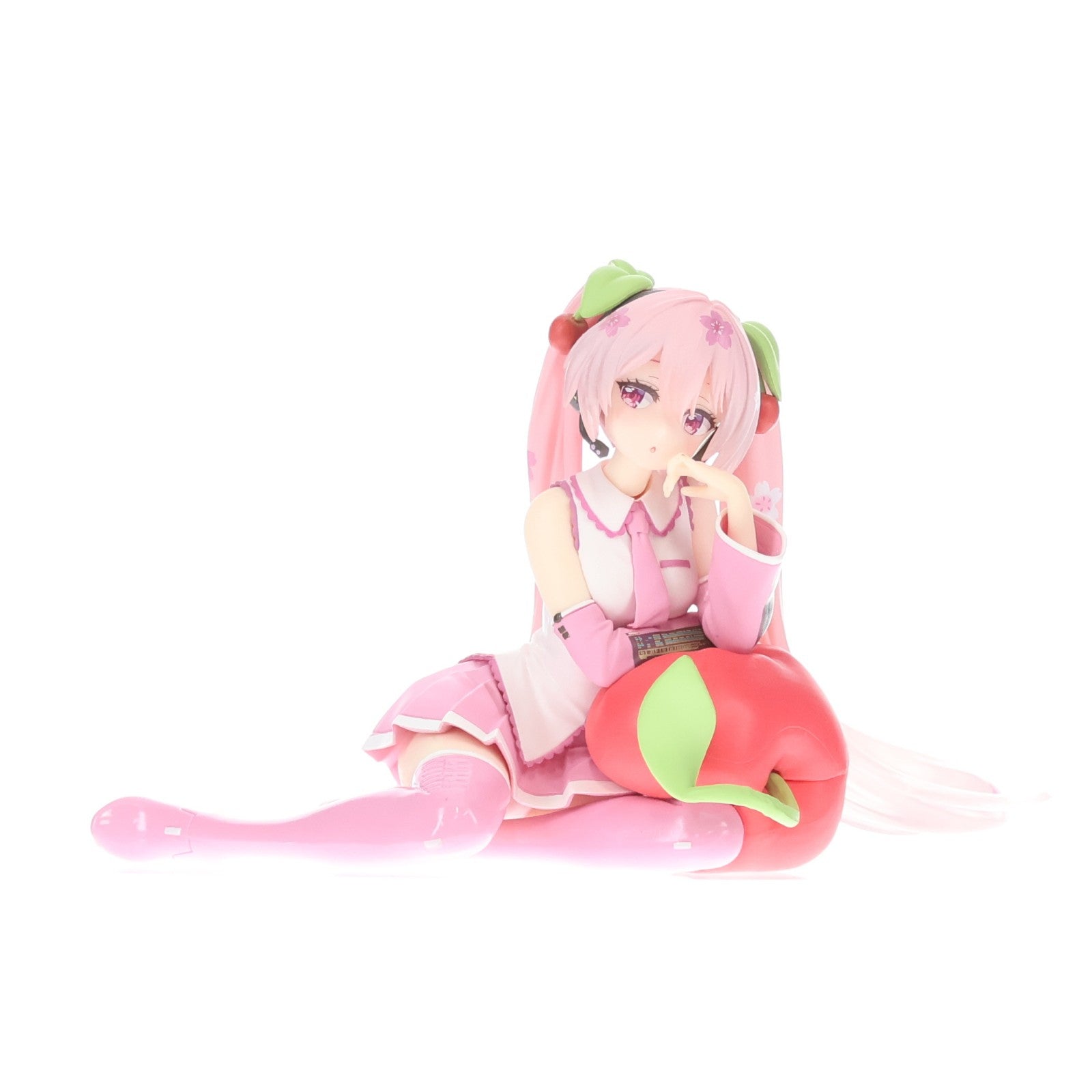 【中古即納】[FIG] 桜ミク キャラクター・ボーカル・シリーズ01 初音ミク Desktop Cute フィギュア ～さくらんぼクッションver.～ プライズ(451846200) タイトー(20250228)