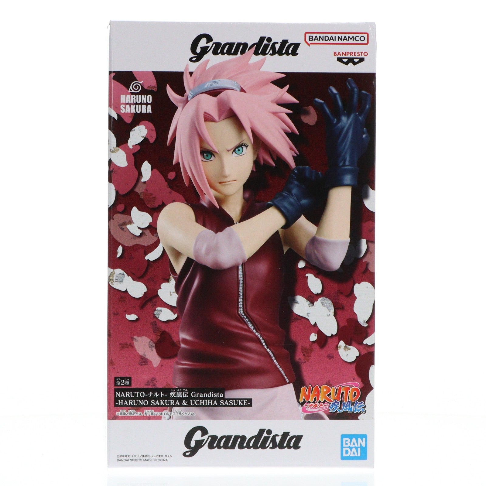 【中古即納】[FIG] 春野サクラ(はるのさくら) NARUTO-ナルト- 疾風伝 Grandista-HARUNO SAKURA & UCHIHA SASUKE- フィギュア プライズ(2763793) バンプレスト(20260317)