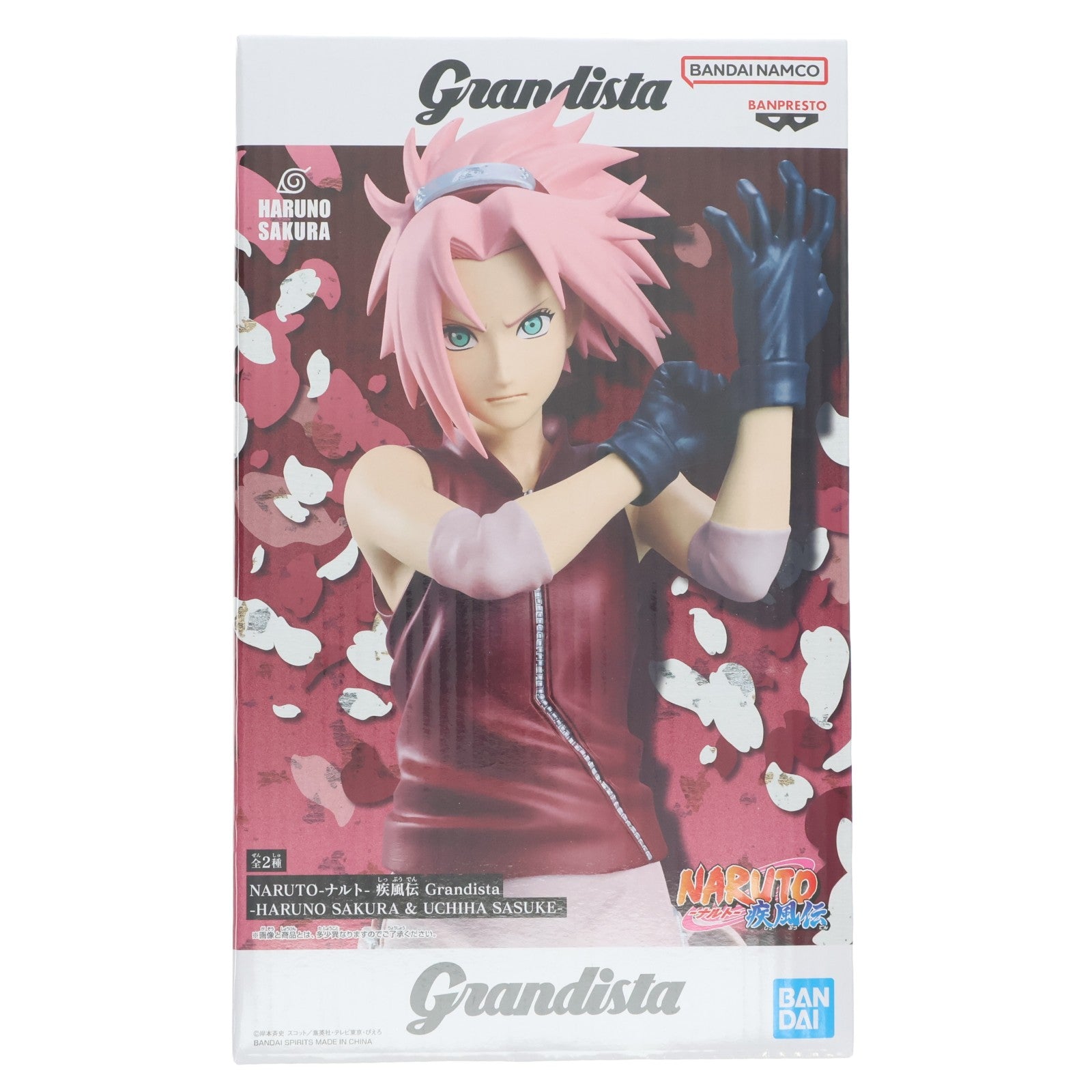 【中古即納】[FIG] 春野サクラ(はるのさくら) NARUTO-ナルト- 疾風伝 Grandista-HARUNO SAKURA & UCHIHA SASUKE- フィギュア プライズ(2763793) バンプレスト(20260317)