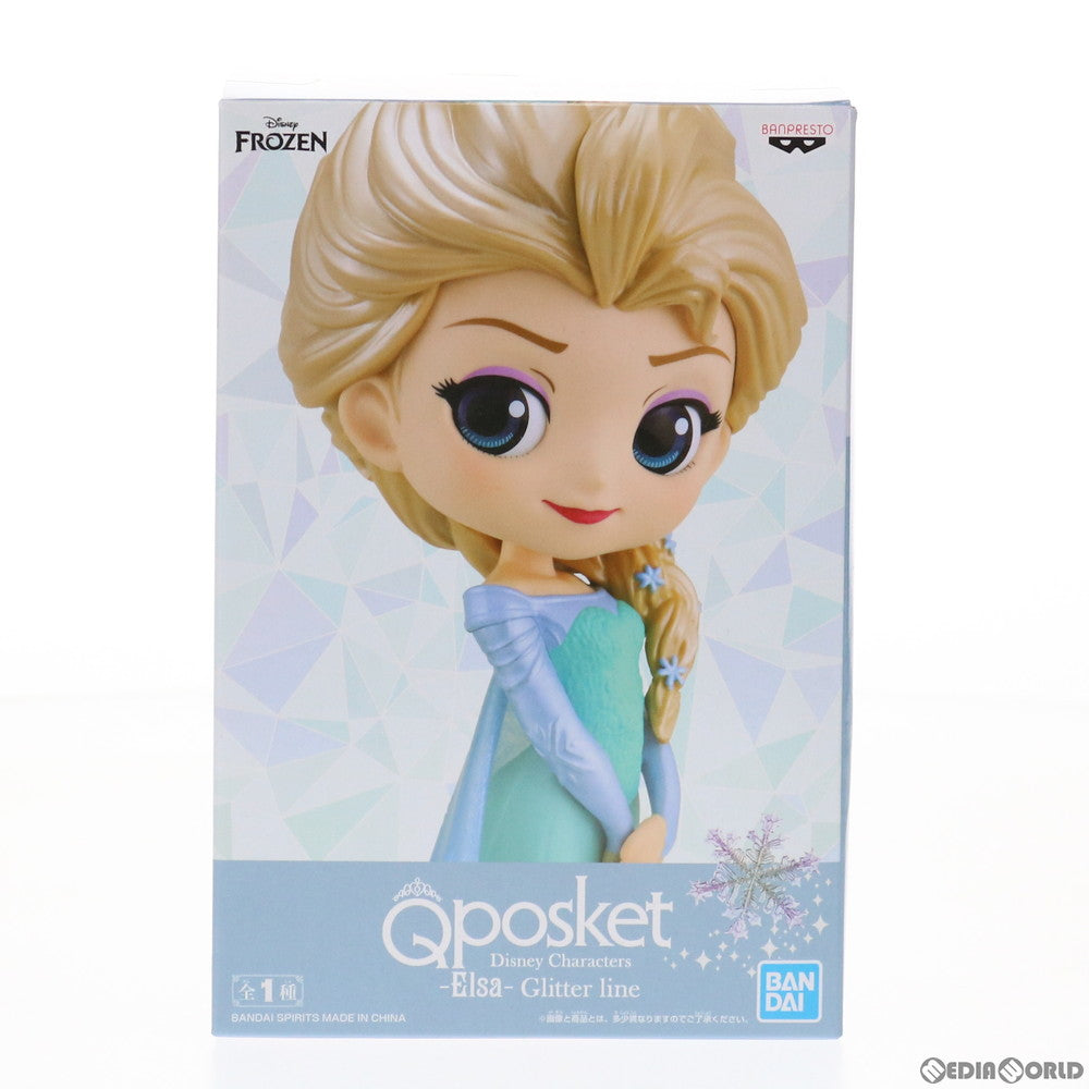 【中古即納】[FIG] エルサ アナと雪の女王 Q posket Disney Characters -Elsa- Glitter line フィギュア プライズ(2537595) バンプレスト(20210620)