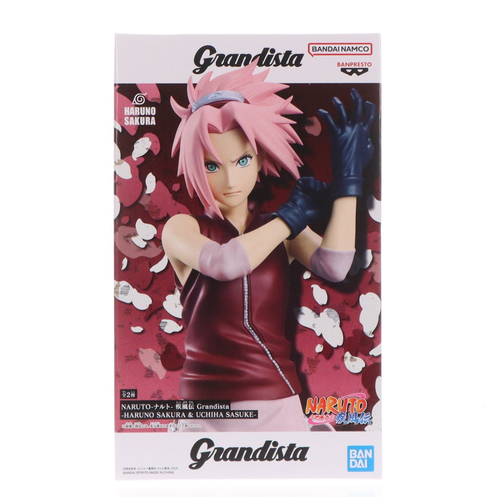 【中古即納】[FIG] 春野サクラ(はるのさくら) NARUTO-ナルト- 疾風伝 Grandista-HARUNO SAKURA & UCHIHA SASUKE- フィギュア プライズ(2763793) バンプレスト(20260317)