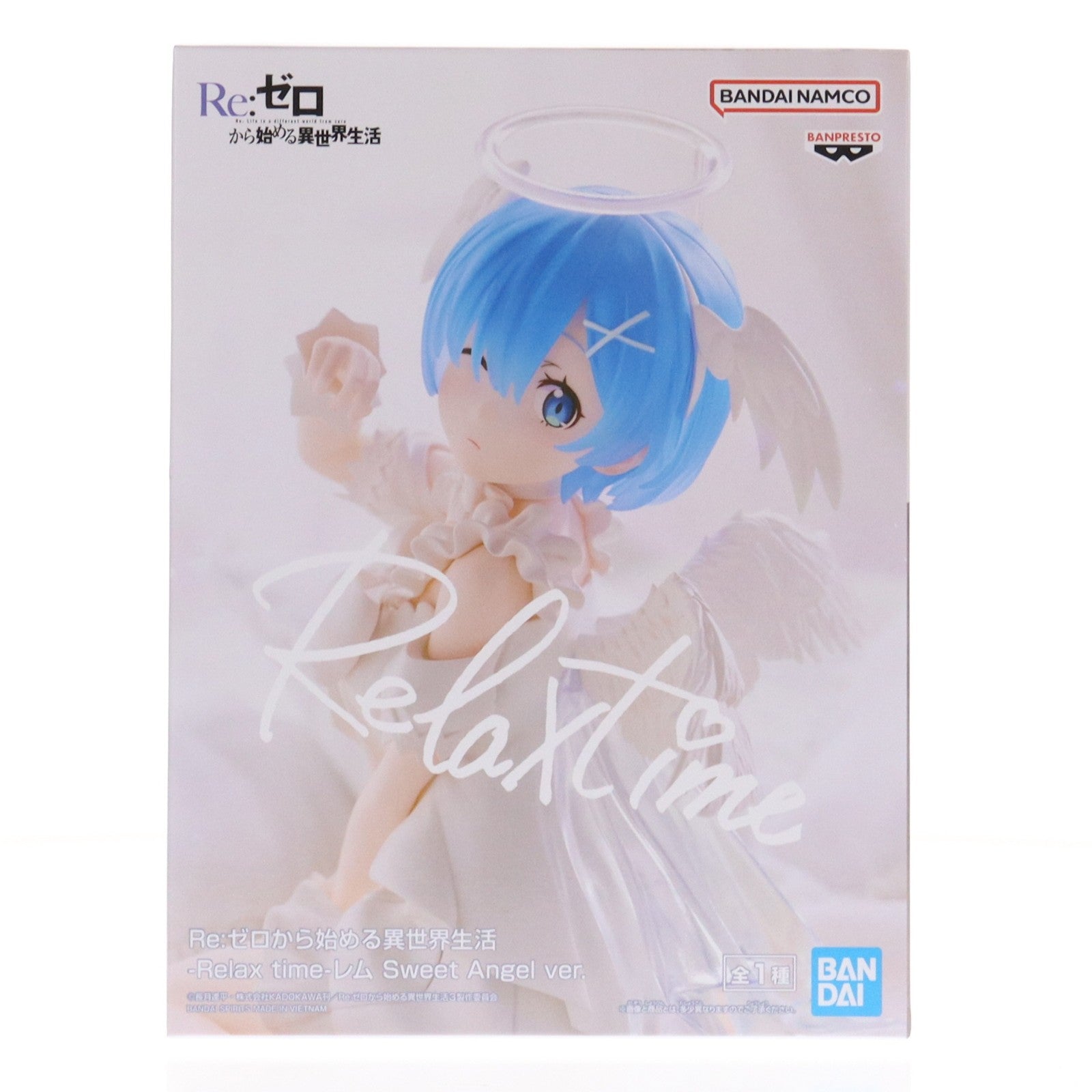 【中古即納】[FIG] レム Re:ゼロから始める異世界生活 -Relax time-レム Sweet Angel ver. フィギュア プライズ(2798284) バンプレスト(20260205)