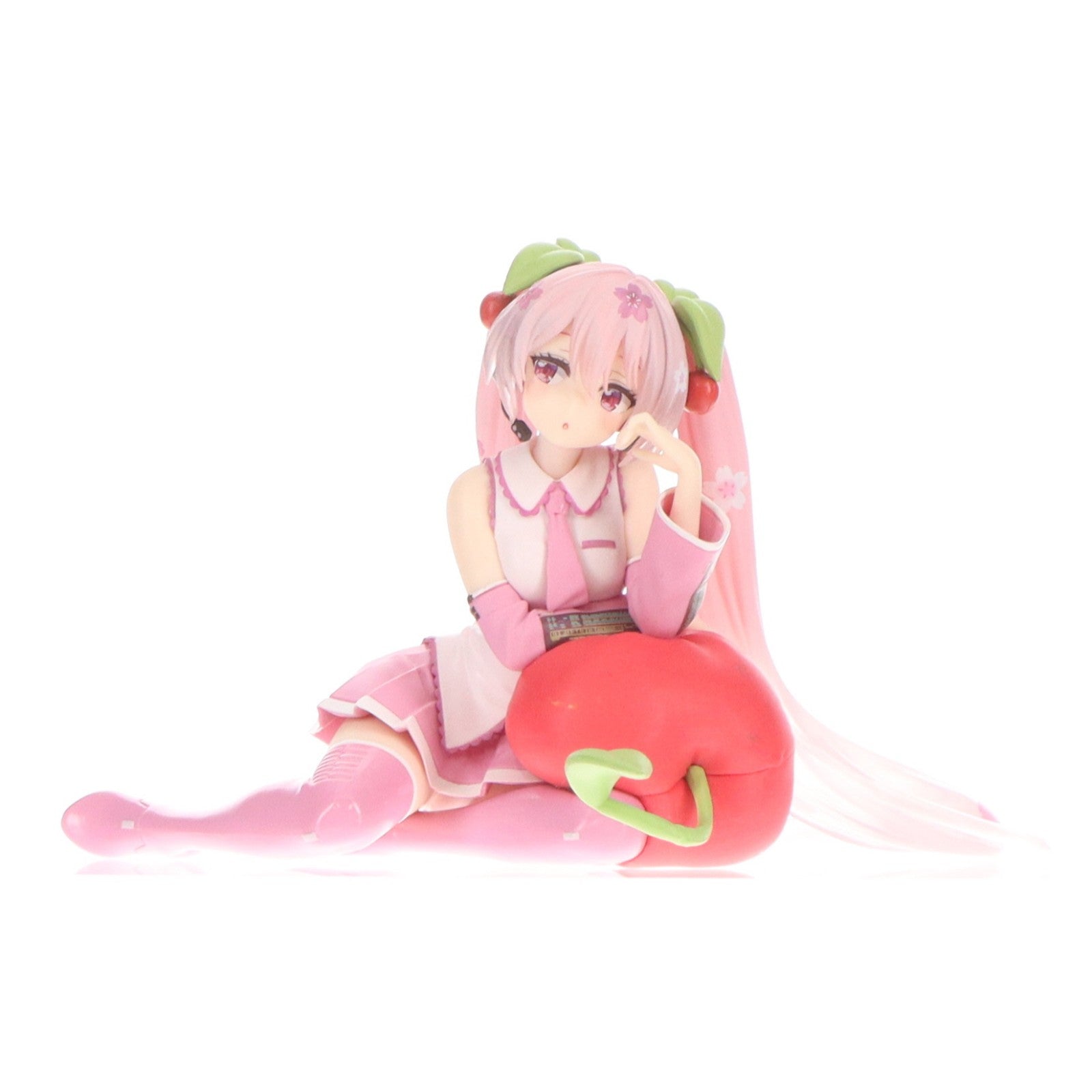 【中古即納】[FIG] 桜ミク キャラクター・ボーカル・シリーズ01 初音ミク Desktop Cute フィギュア ～さくらんぼクッションver.～ プライズ(451846200) タイトー(20250228)
