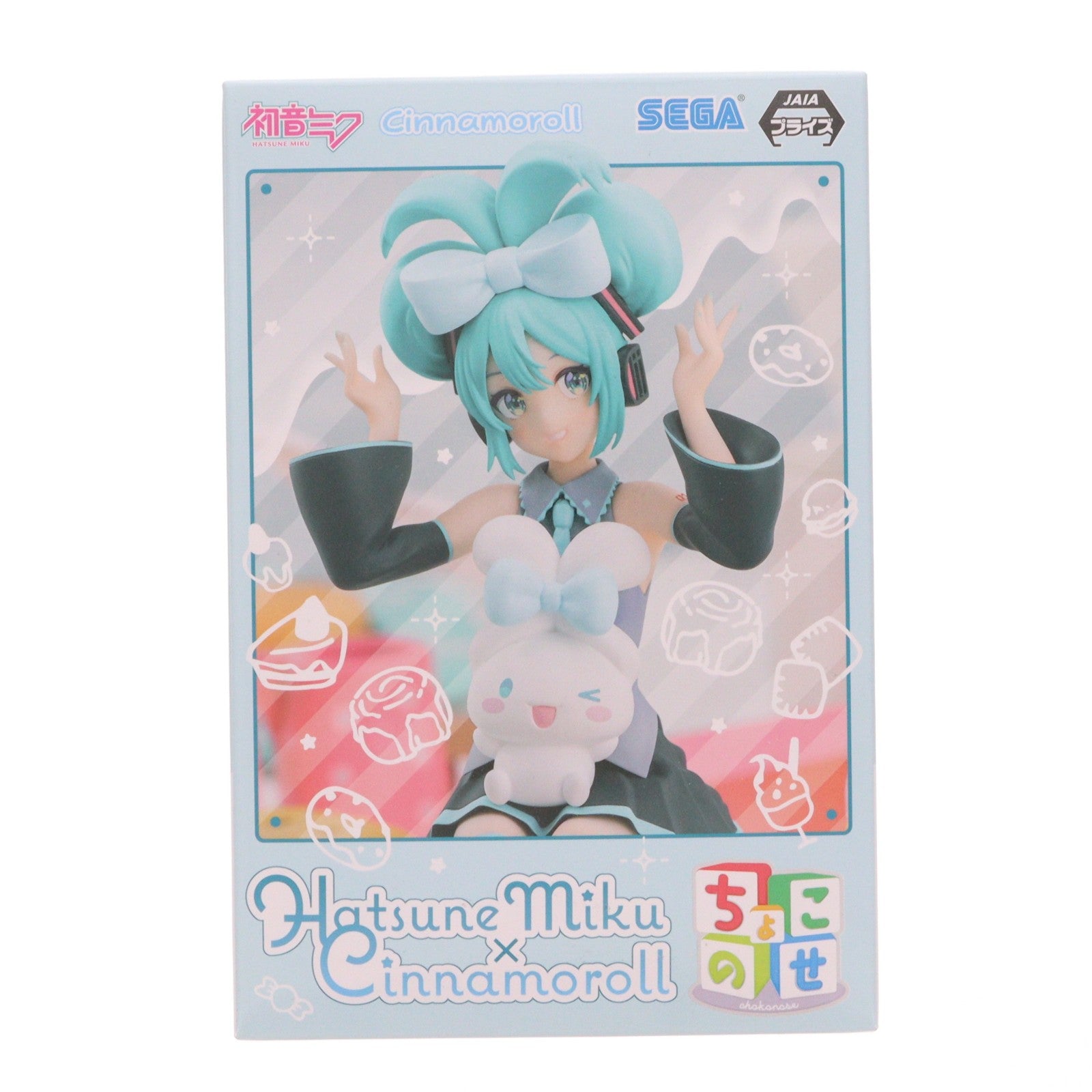 【中古即納】[FIG] 初音ミク×シナモロール 初音ミクシリーズ プレミアムちょこのせフィギュア『初音ミク×シナモロール』 プライズ(1105506) セガ(20231120)