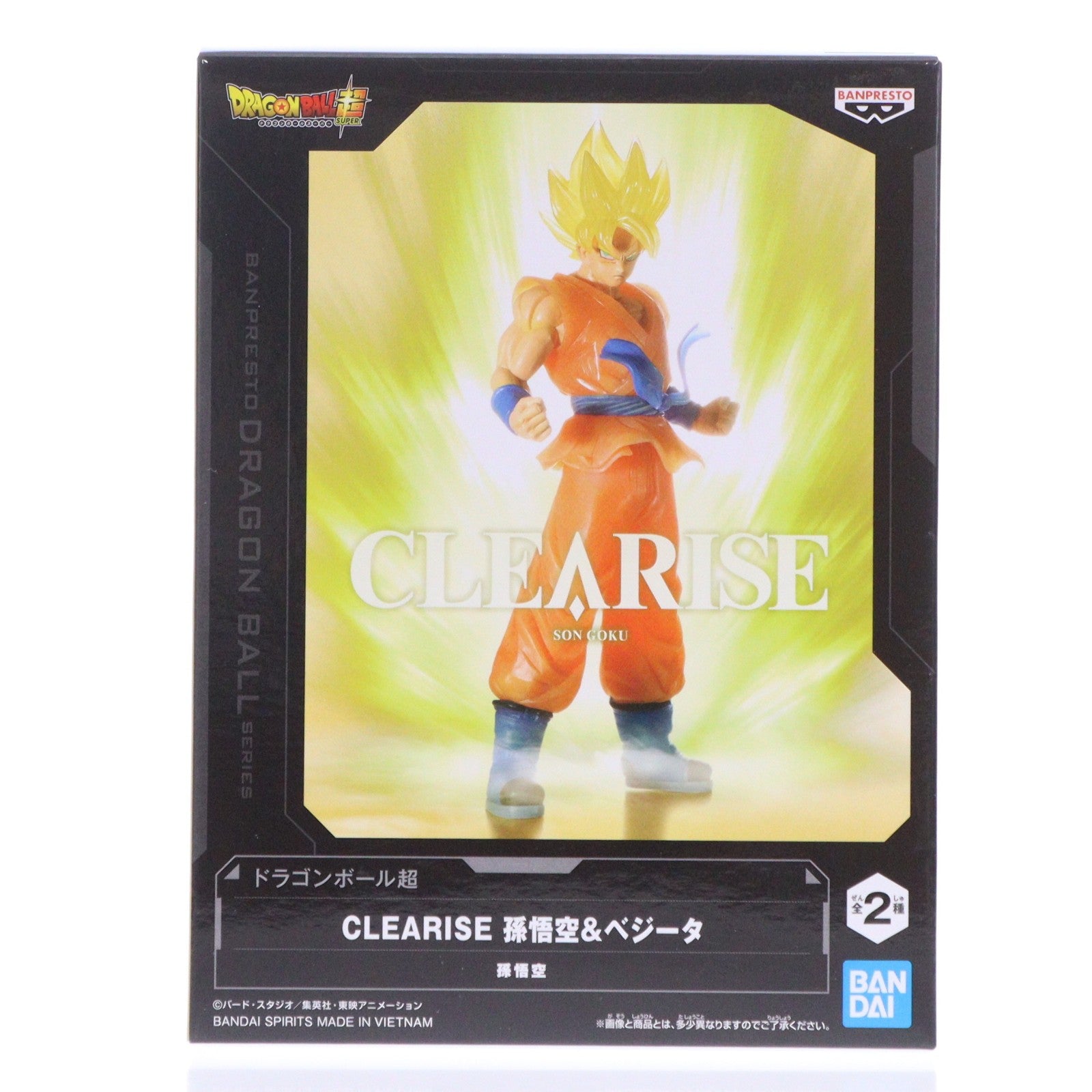 【中古即納】[FIG] 超サイヤ人孫悟空 ドラゴンボール超(スーパー) CLEARISE 孫悟空&ベジータ DRAGON BALL フィギュア プライズ(2825152) バンプレスト(20260115)