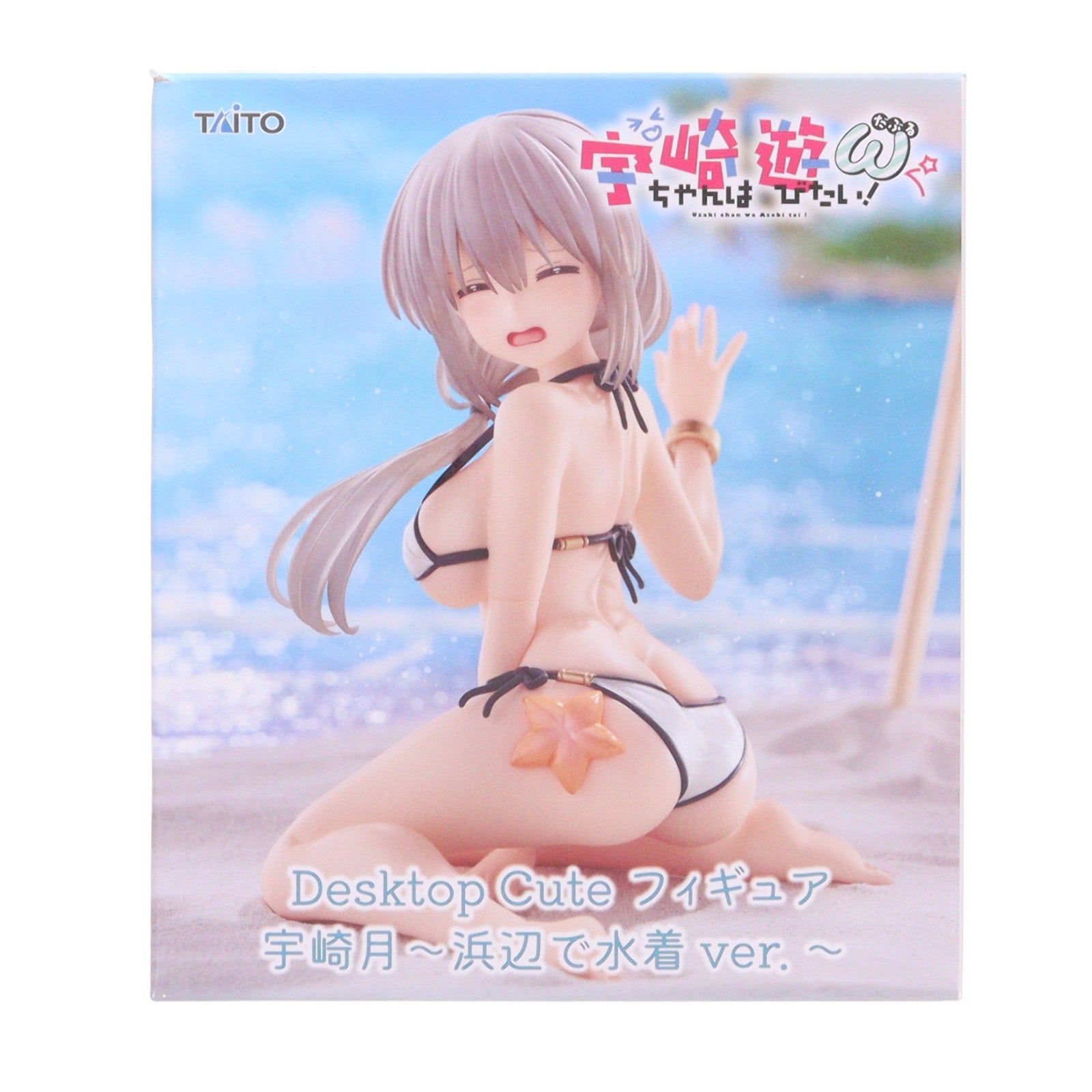 【中古即納】[FIG] 宇崎月(うざきつき) 宇崎ちゃんは遊びたい!ω Desktop Cute フィギュア 宇崎月～浜辺で水着ver.～ プライズ(452000300) タイトー(20260220)