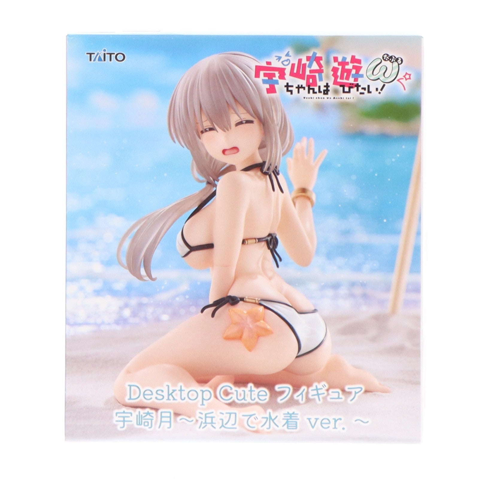【中古即納】[FIG] 宇崎月(うざきつき) 宇崎ちゃんは遊びたい!ω(ダブル) Desktop Cute フィギュア 宇崎月～浜辺で水着ver.～ プライズ タイトー(20260320)