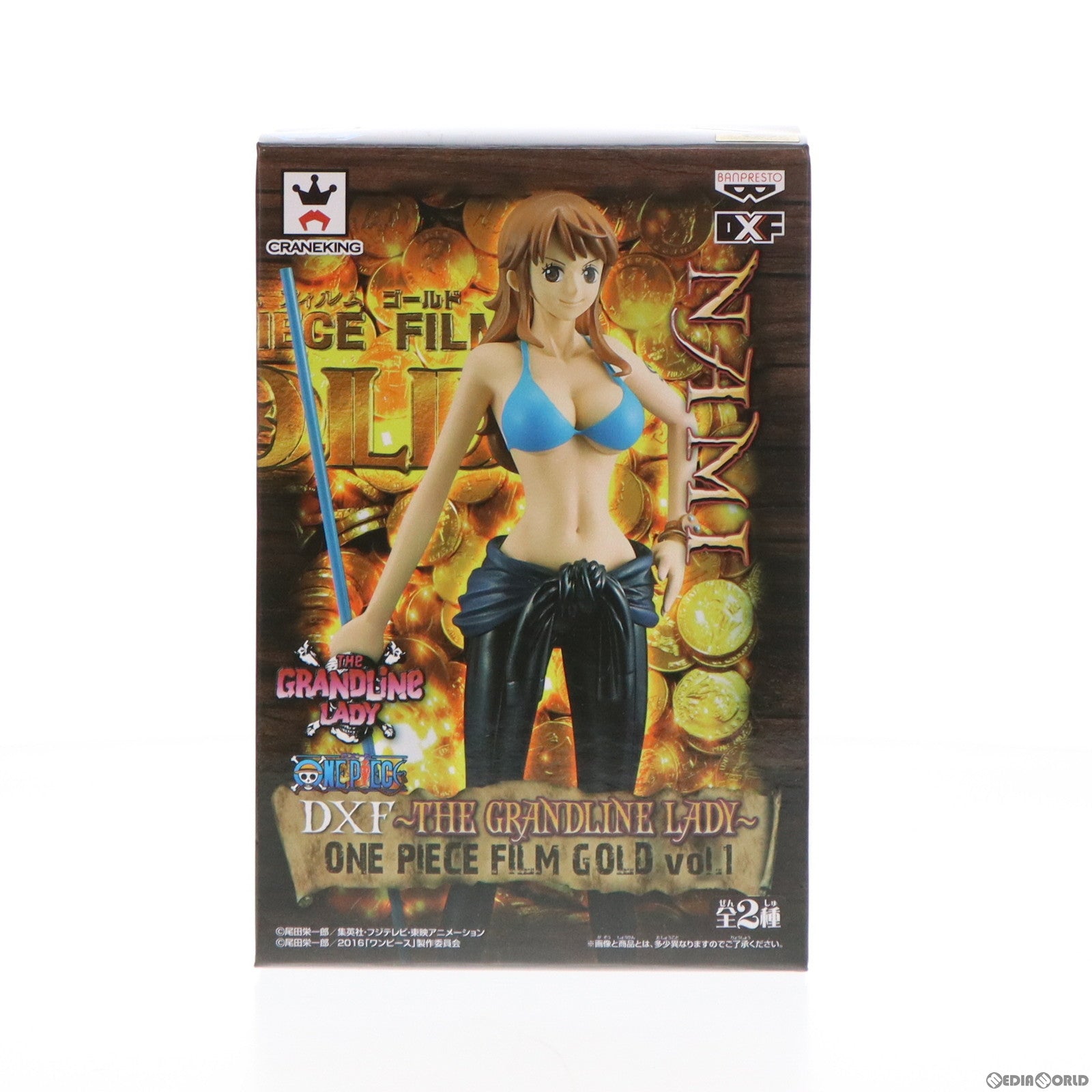 【中古即納】[FIG] ナミ(決戦服) ワンピース DXF～THE GRANDLINE LADY～ ONE PIECE FILM GOLD vol.1 フィギュア プライズ(36521) バンプレスト(20160726)