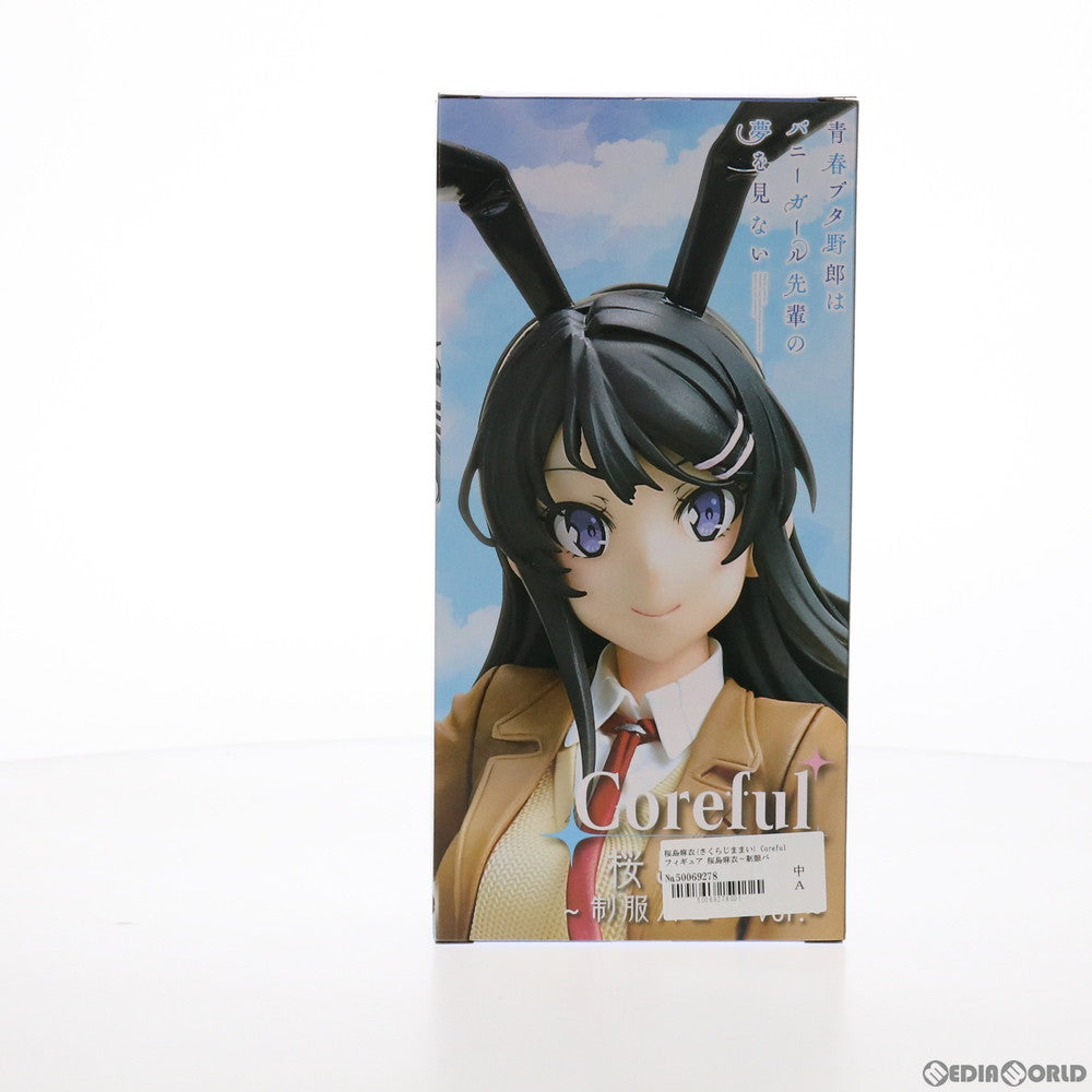 【中古即納】[FIG] 桜島麻衣(さくらじままい) 青春ブタ野郎はバニーガール先輩の夢を見ない Coreful フィギュア 桜島麻衣～制服バニーver.～ プライズ(451341100) タイトー(20210920)