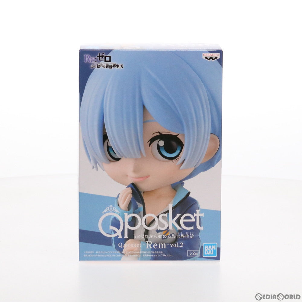 【中古即納】[FIG] レム B(衣装ブルー) Re:ゼロから始める異世界生活 Q posket-Rem-vol.2 フィギュア プライズ(2562824) バンプレスト(20211120)