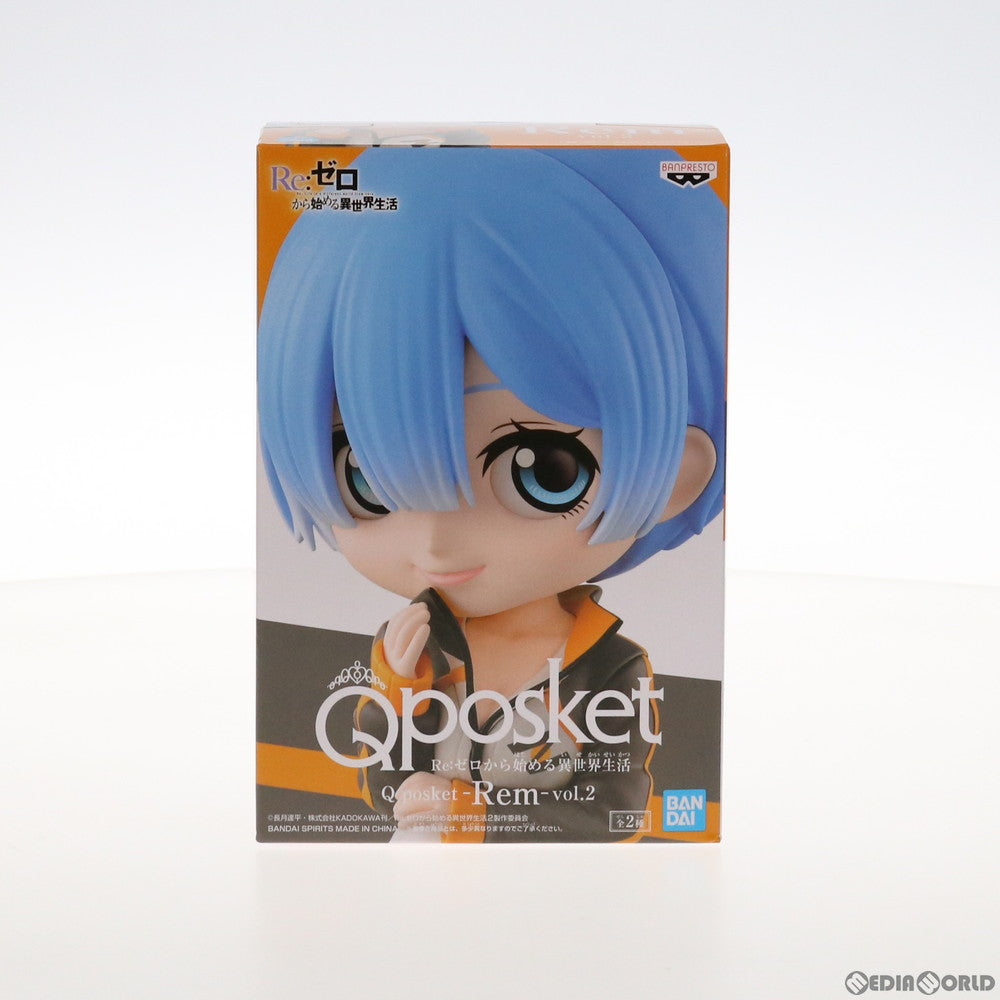 【中古即納】[FIG] レム A(衣装ブラック) Re:ゼロから始める異世界生活 Q posket-Rem-vol.2 フィギュア プライズ(2562824) バンプレスト(20211120)
