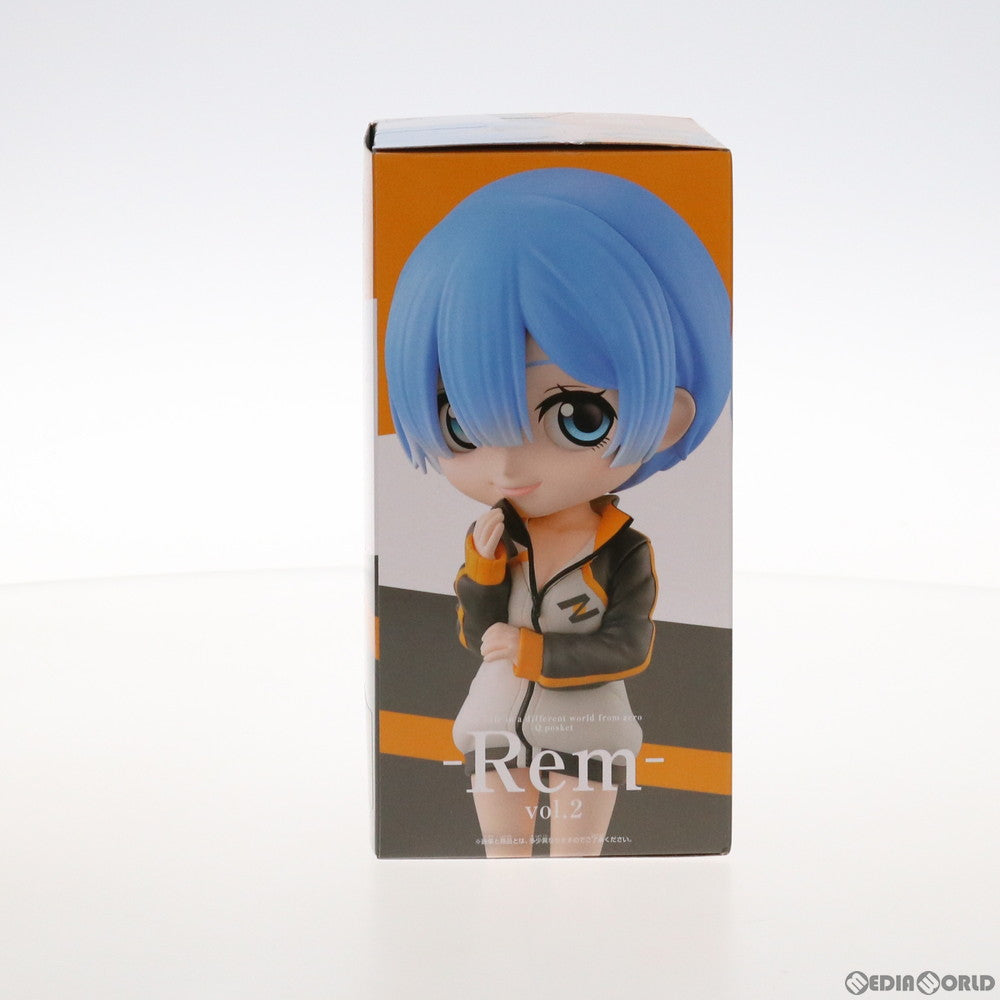 【中古即納】[FIG] レム A(衣装ブラック) Re:ゼロから始める異世界生活 Q posket-Rem-vol.2 フィギュア プライズ(2562824) バンプレスト(20211120)