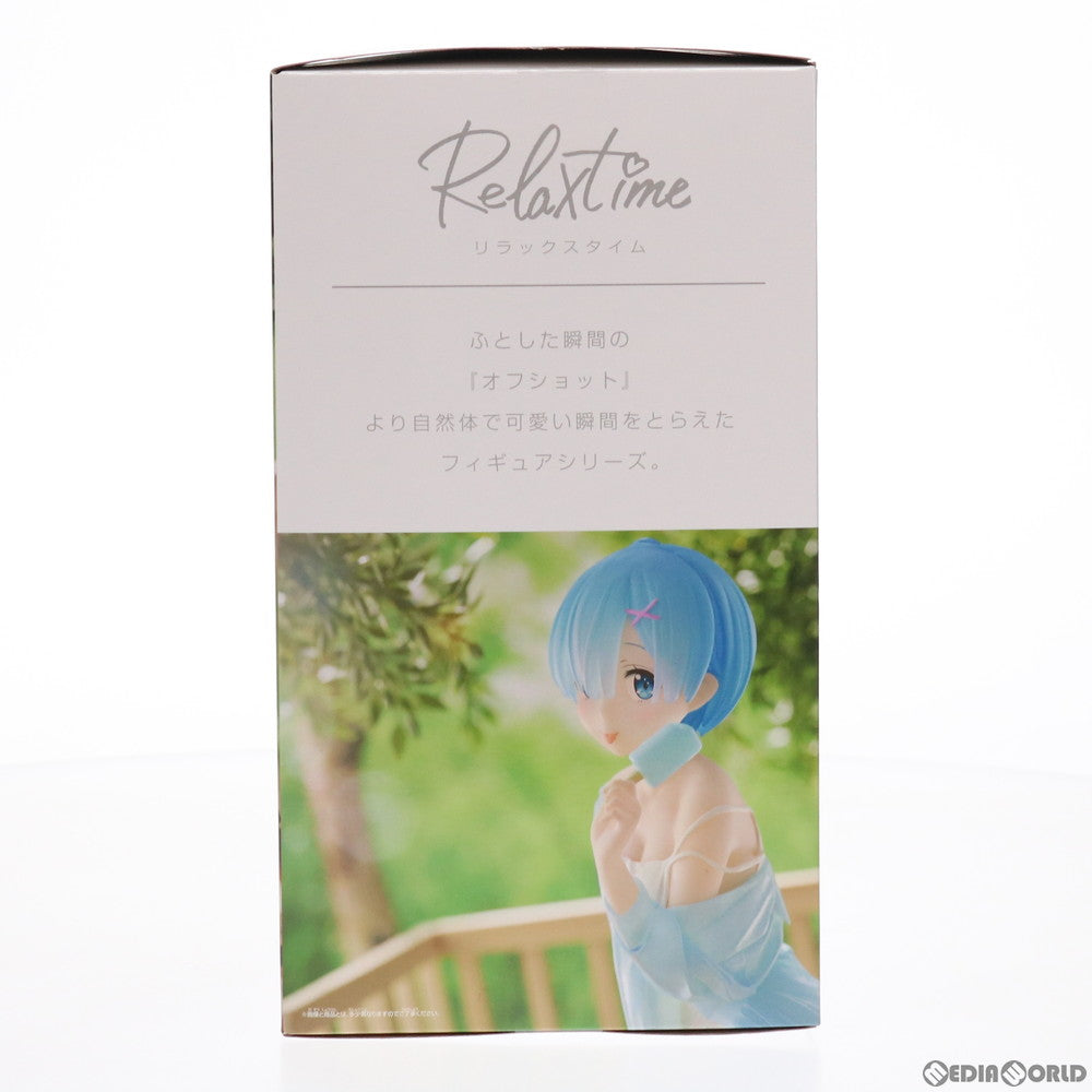 【中古即納】[FIG] レム -Relax time-レム ICE POP ver. Re:ゼロから始める異世界生活 フィギュア プライズ(2569323) バンプレスト(20210831)