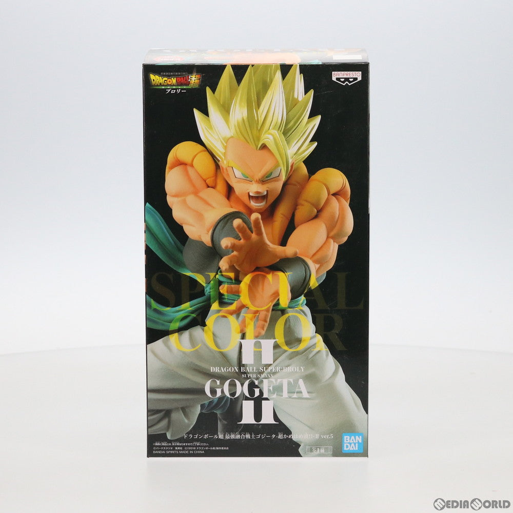 【中古即納】[FIG] ナムコ限定 SSゴジータ(スーパーサイヤ人ゴジータ) スペシャルカラー 映画 ドラゴンボール超 ブロリー 最強融合戦士ゴジータ-超かめはめ波!!- II ver.5 フィギュア プライズ(82445) バンプレスト(20201128)