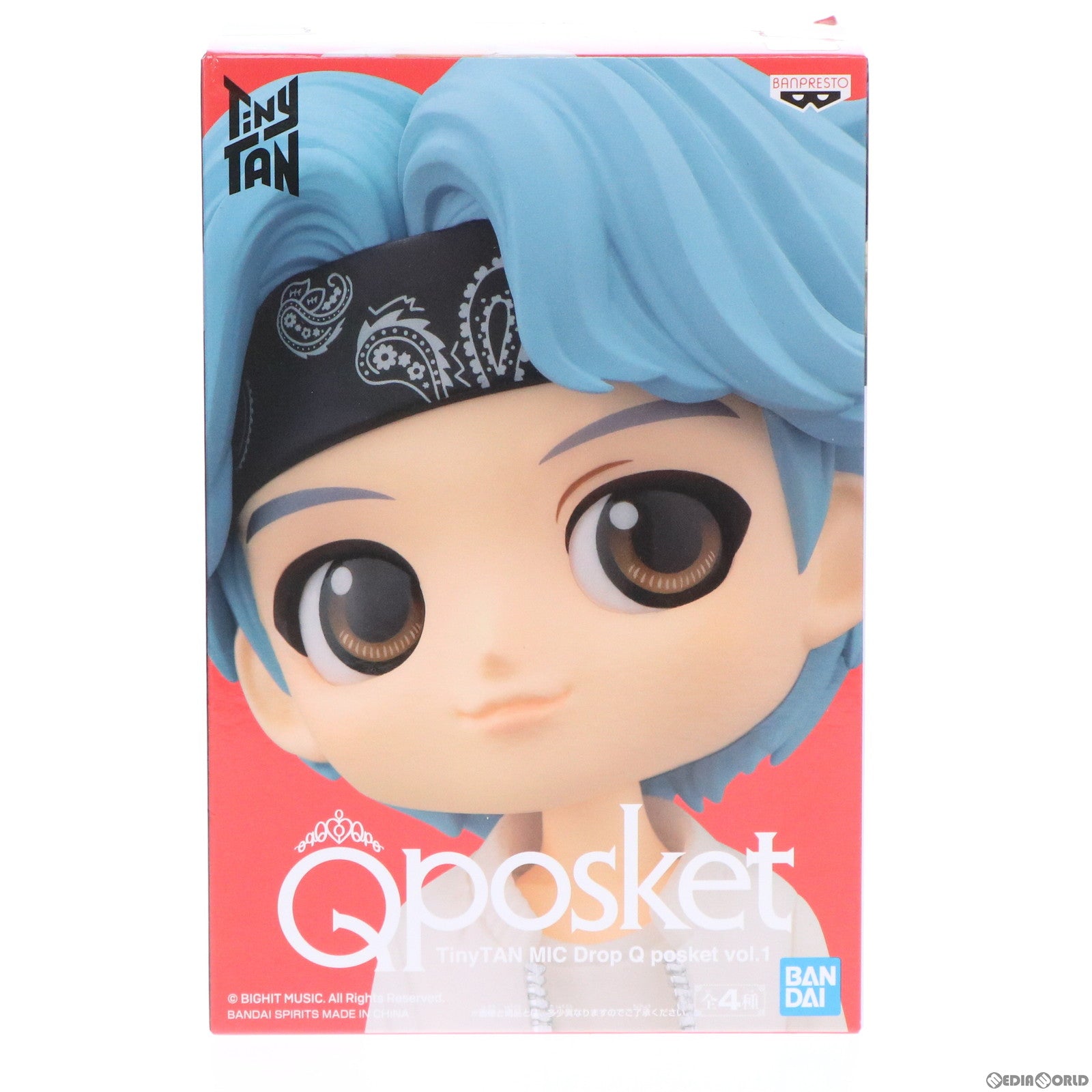 【中古即納】[FIG] SUGA(シュガ)(BTS/防弾少年団) C(衣装濃) TinyTAN(タイニータン) MIC Drop Q posket vol.1 フィギュア プライズ(2616202) バンプレスト(20210831)