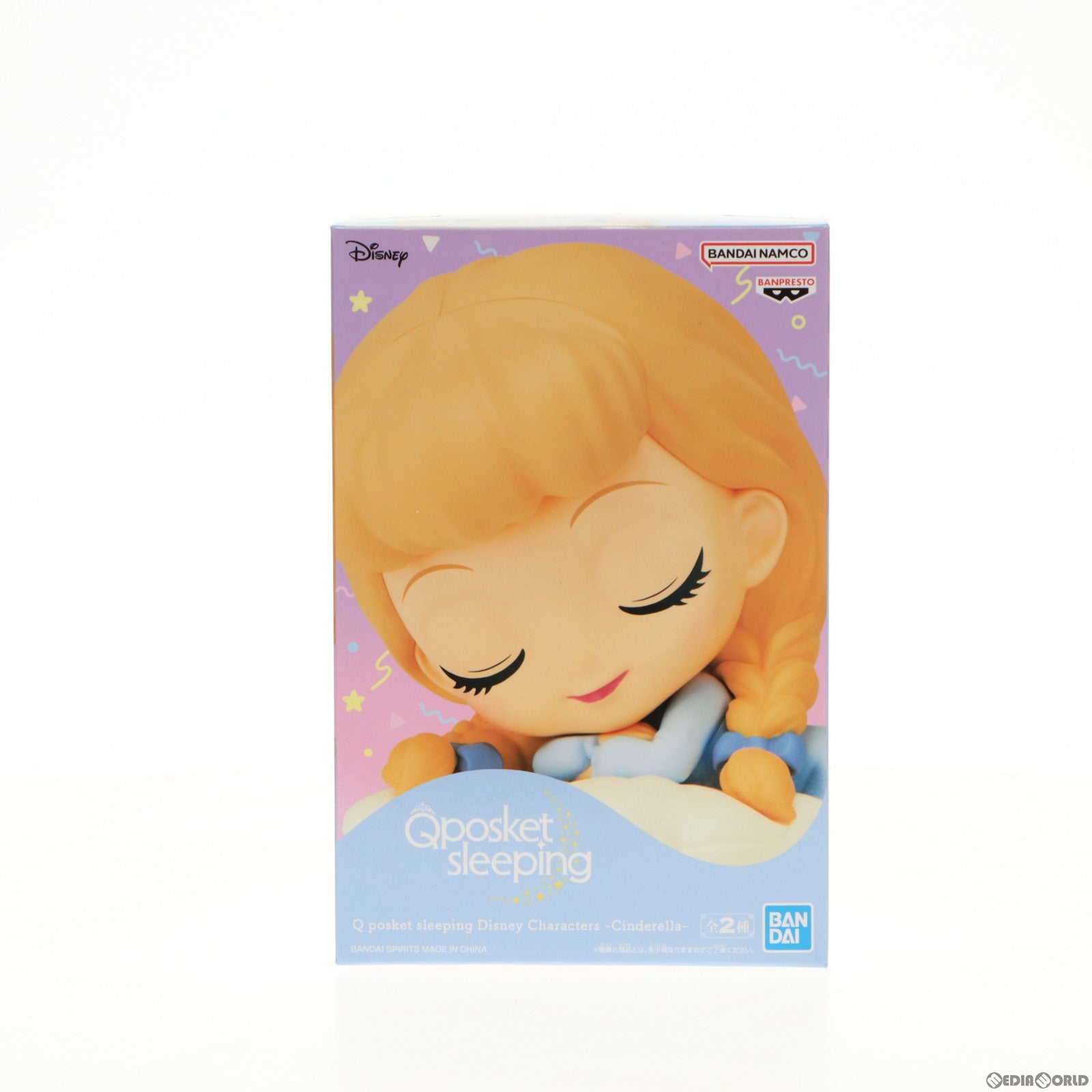【中古即納】[FIG] シンデレラ A(クッションホワイト) Q posket sleeping Disney Characters -Cinderella- フィギュア プライズ(2631215) バンプレスト(20230531)