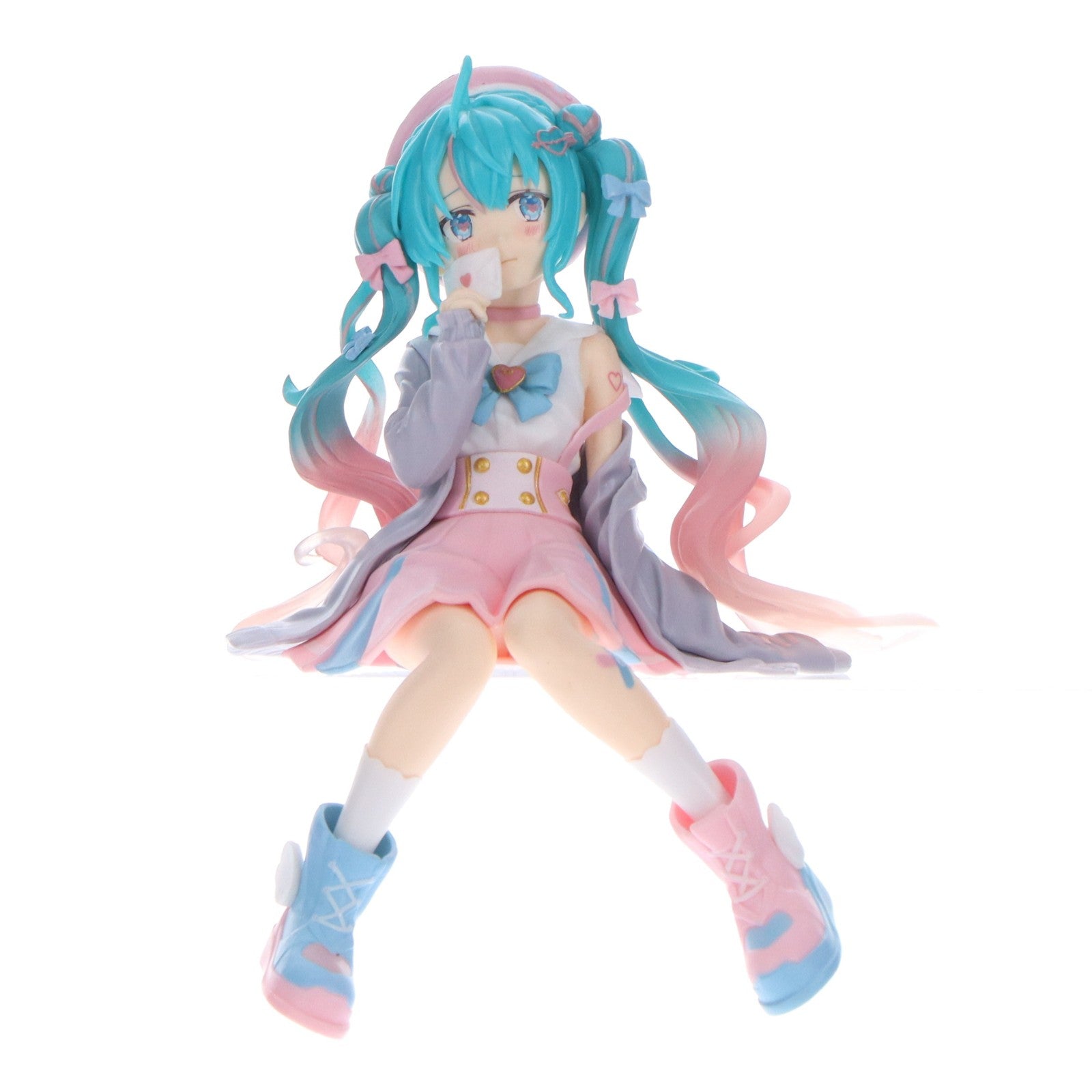 【中古即納】[FIG] 初音ミク VOCALOID(ボーカロイド) ぬーどるストッパーフィギュア-恋するセーラー服 グレーver.- プライズ(AMU-PRZ16739) フリュー(20240630)