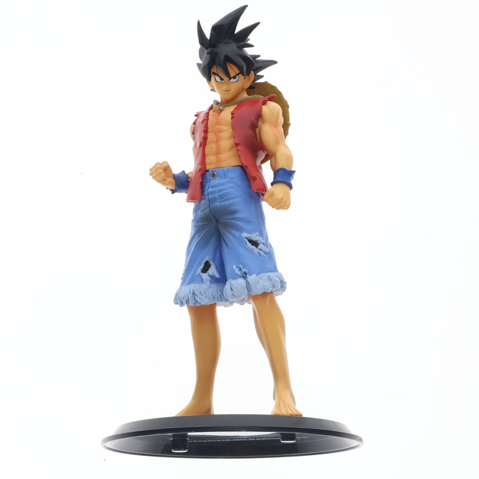 【中古即納】[FIG] 孫悟空(ルフィスタイル) ドラゴンボールZ×ONE PIECE(ワンピース) DX組立式フィギュア プライズ(45390) バンプレスト(20081130)