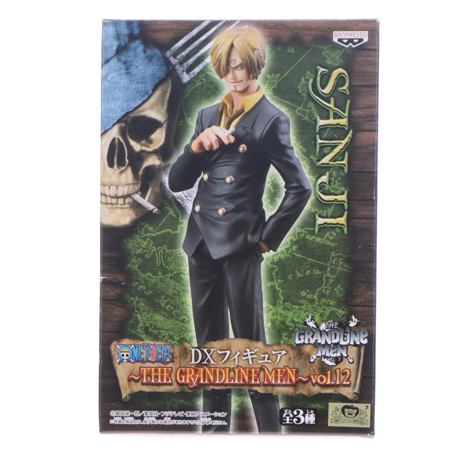 【中古即納】[FIG] サンジ DXフィギュア～THE GRANDLINE MEN～VOL.12 ONE PIECE(ワンピース) プライズ(47697) バンプレスト(20120331)