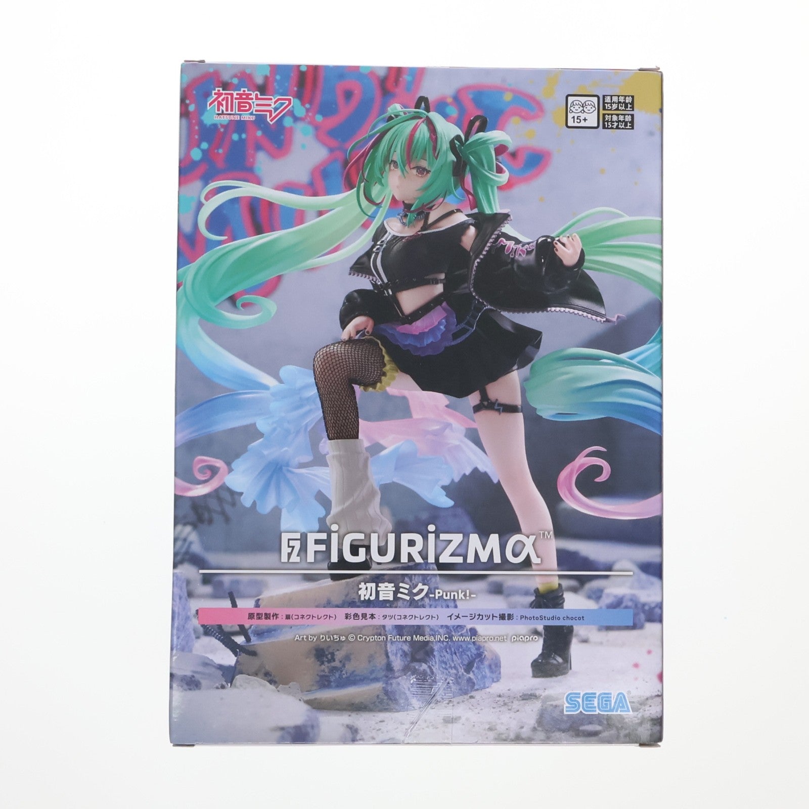 【中古即納】[FIG] 初音ミク キャラクター・ボーカル・シリーズ01 初音ミク FIGURIZMα『初音ミク』-Punk!- フィギュア プライズ(1123715) セガ(20260522)