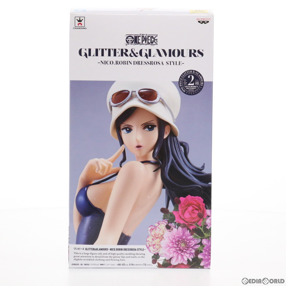 【中古即納】[FIG] ニコ・ロビン(帽子有り) ワンピース GLITTER&GLAMOURS -NICO.ROBIN DRESSROSA STYLE- ONE PIECE フィギュア プライズ(37210) バンプレスト(20170323)