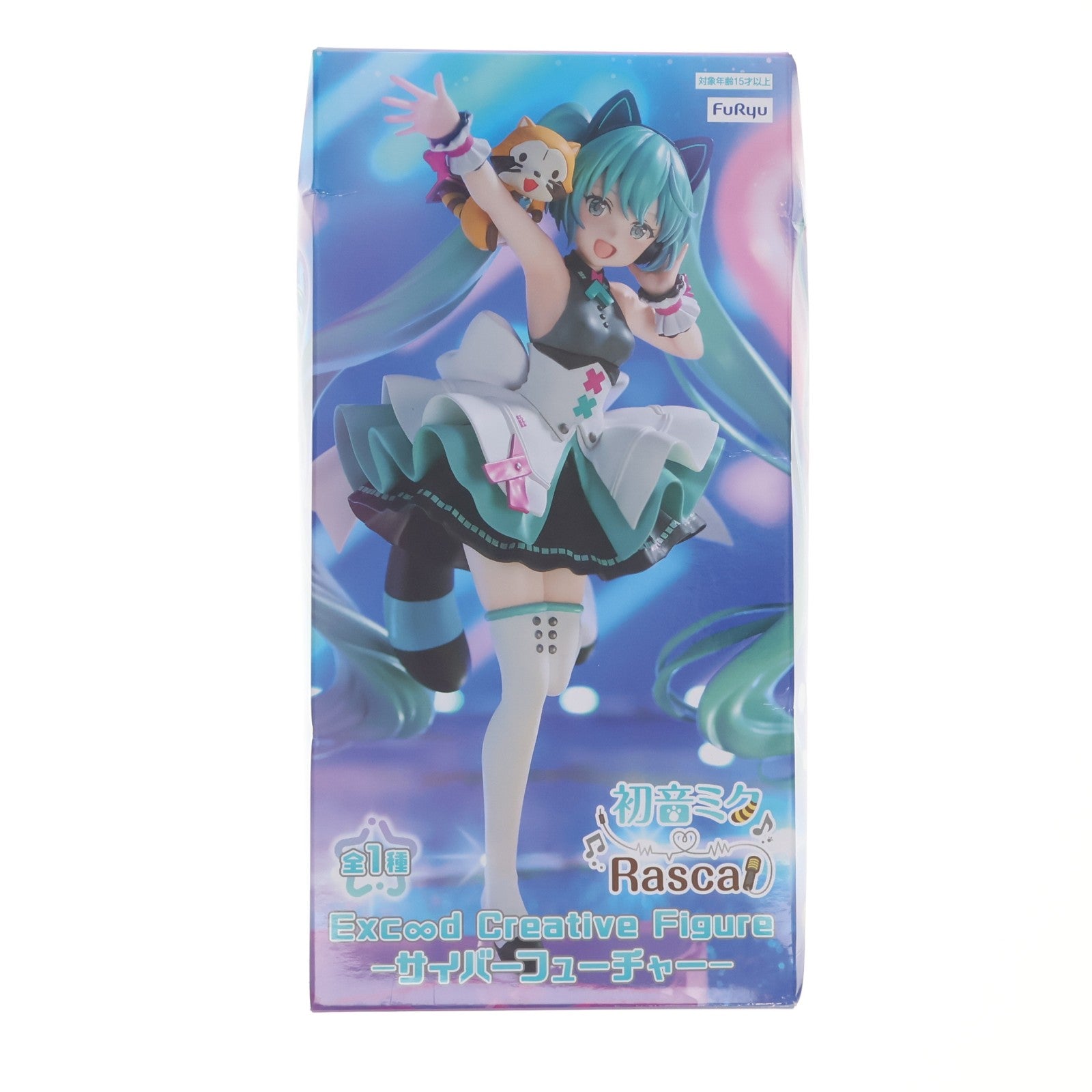 【中古即納】[FIG] 初音ミク&ラスカル 初音ミク×ラスカル Exc∞d Creative Figure-サイバーフューチャー- フィギュア プライズ(AMU-PRZ15228) フリュー(20230831)