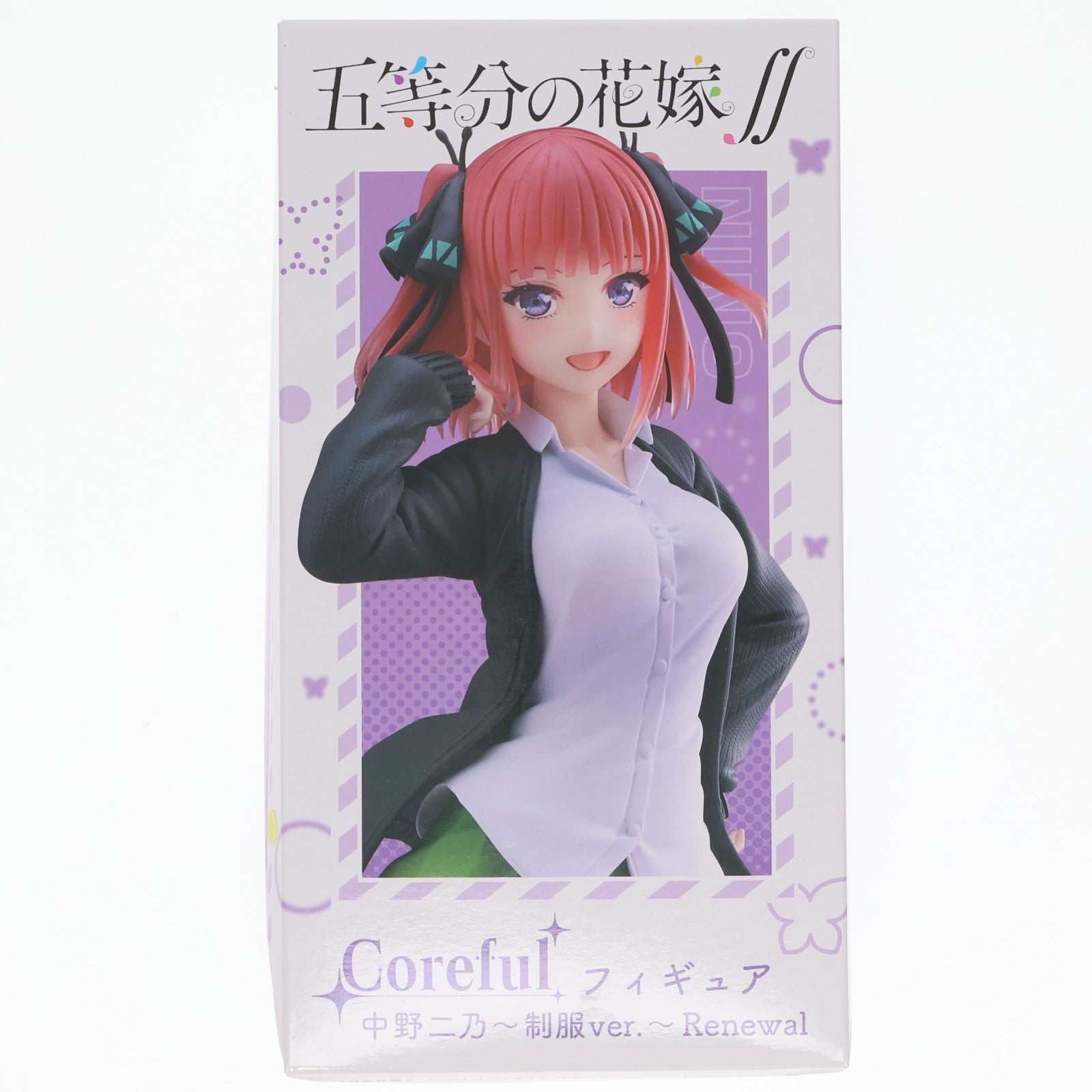 【中古即納】[FIG] 中野二乃(なかのにの) 五等分の花嫁∬ Coreful フィギュア 中野二乃～制服ver.～ Renewal プライズ(451661800) タイトー(20220620)