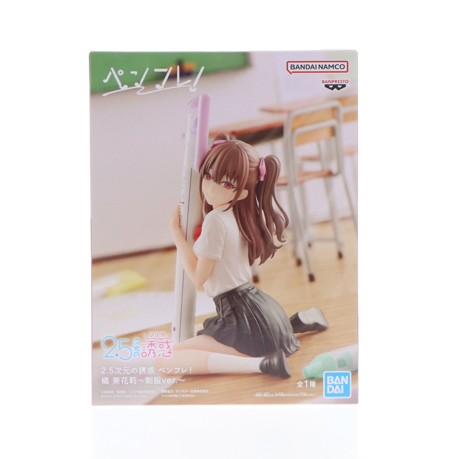 【中古即納】[FIG] 橘美花莉(たちばなみかり) 2.5次元の誘惑 ペンフレ! 橘美花莉～制服ver.～ フィギュア プライズ(2726641) バンプレスト(20240930)