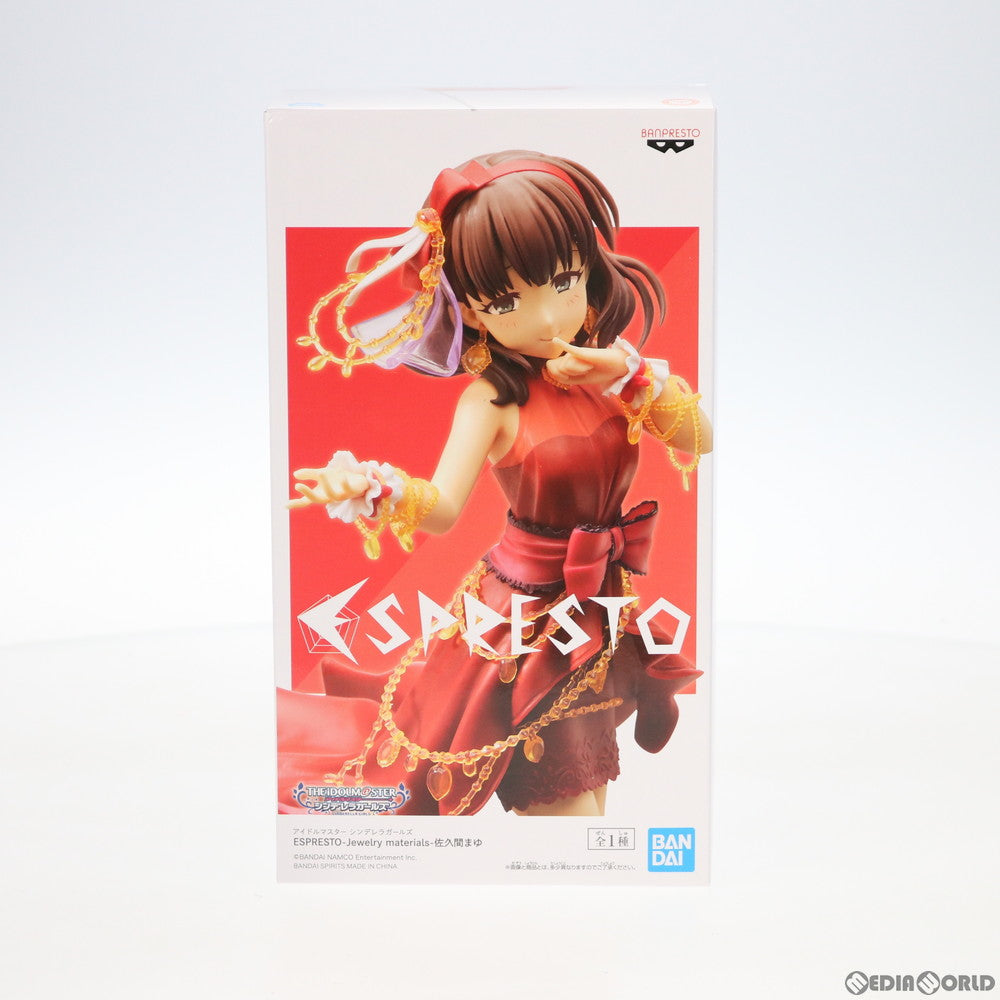【中古即納】[FIG] 佐久間まゆ(さくままゆ) ESPRESTO-Jewelry materials-佐久間まゆ アイドルマスター シンデレラガールズ フィギュア プライズ(82385) バンプレスト(20200831)
