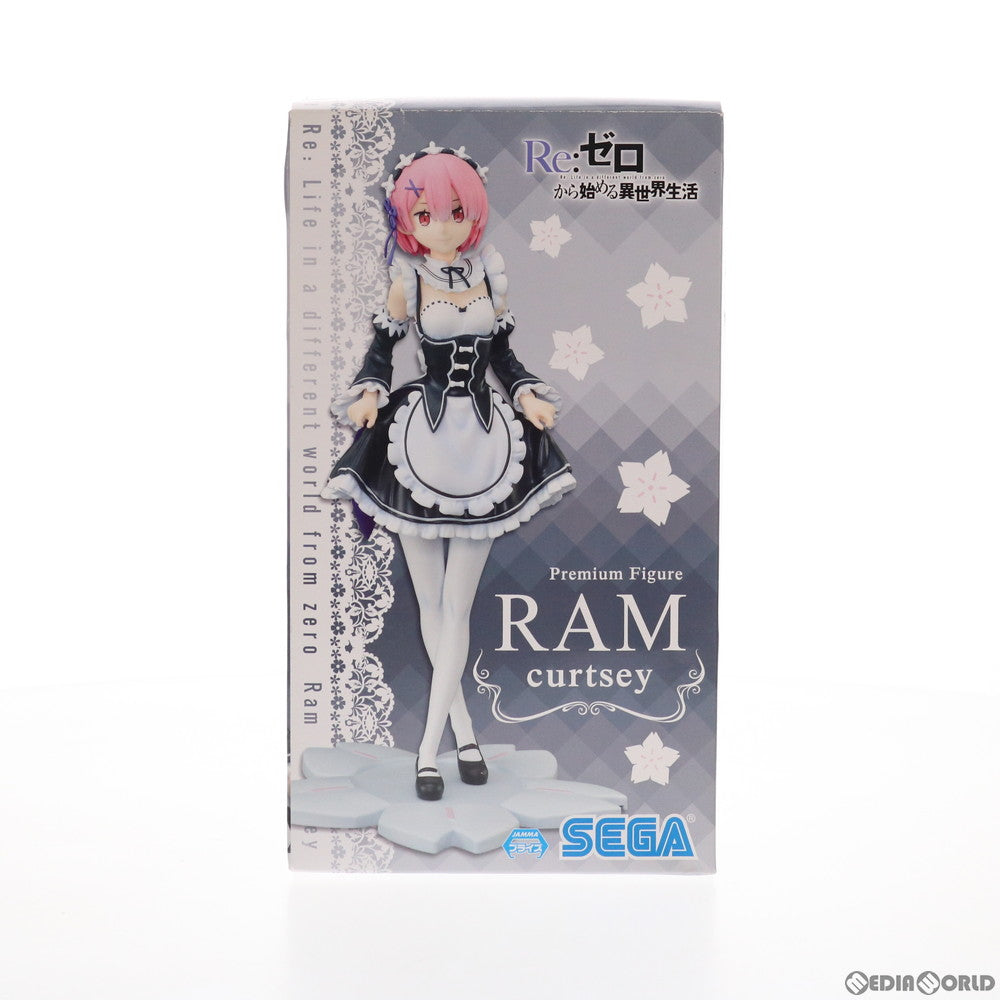 【中古即納】[FIG] ラム Re:ゼロから始める異世界生活 プレミアムフィギュア curtsey プライズ(1026813) セガ(20180731)