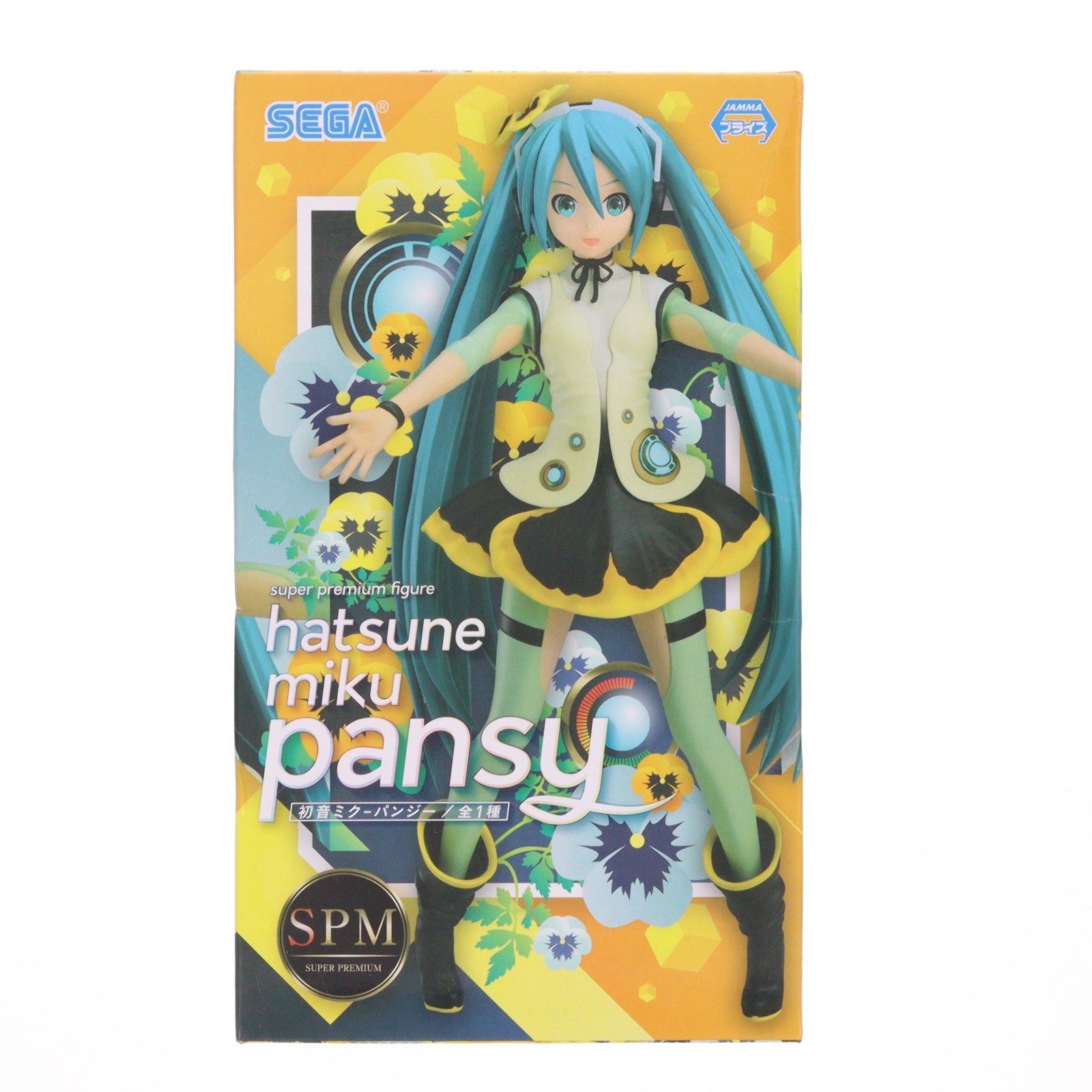 【中古即納】[FIG] 初音ミク(はつねミク)  初音ミク Project DIVA Arcade Future Tone スーパープレミアムフィギュア『初音ミク-パンジー』 プライズ(1022304) セガ(20171231)