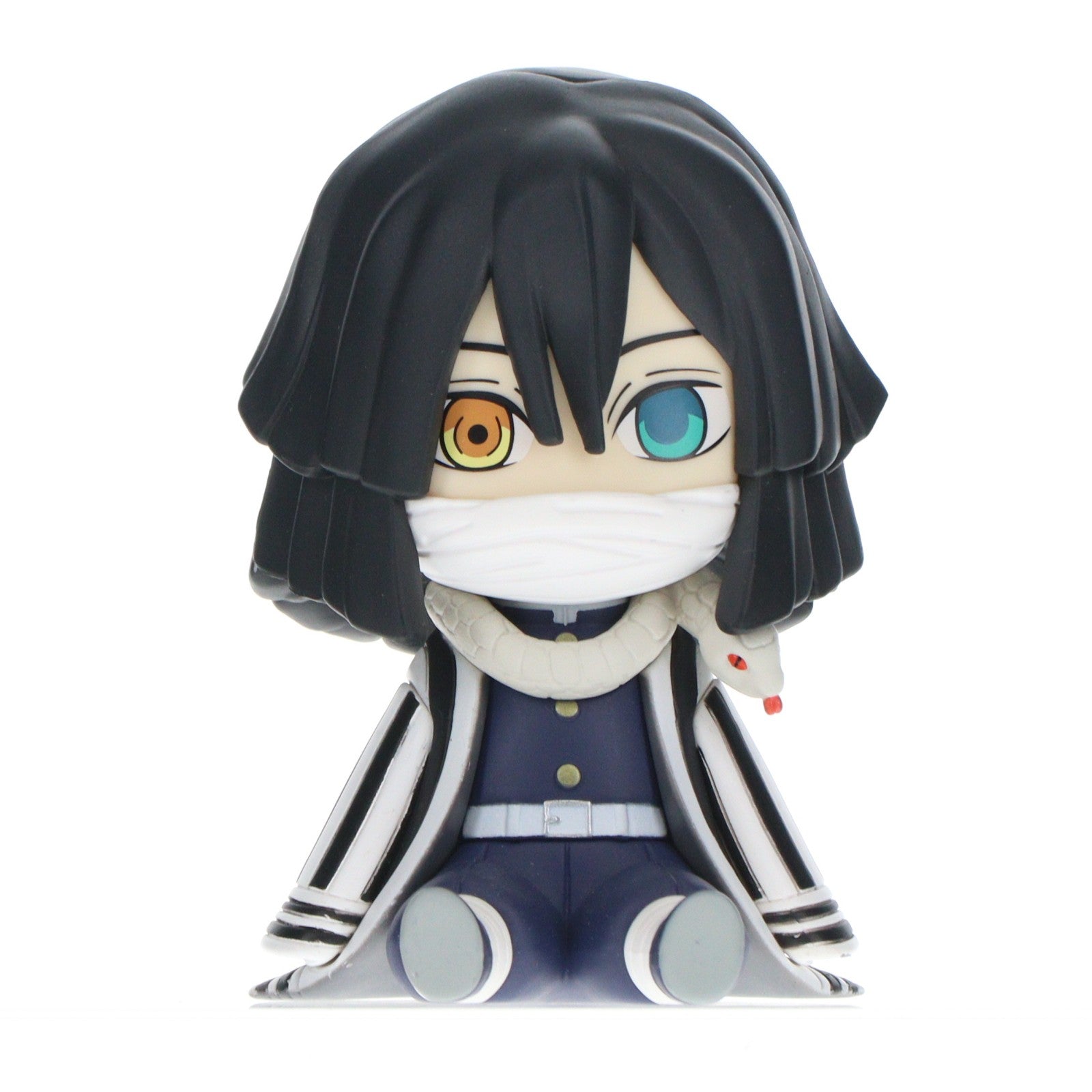 【中古即納】[FIG] ナムコ限定 伊黒小芭内(いぐろおばない) ぽてっとフィギュア 鬼滅の刃 プライズ フリュー(20211220)