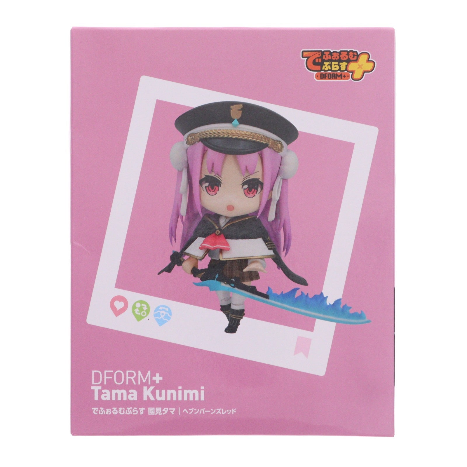 【中古即納】[FIG] 國見タマ(くにみたま) でふぉるむぷらす ヘブンバーンズレッド フルアクションデフォルメフィギュア プライズ(ELC000013) エルココ(20231124)