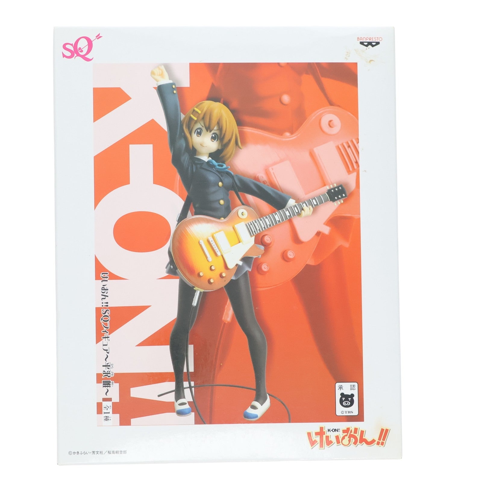 【中古即納】[FIG] 平沢唯(ひらさわゆい) SQフィギュア～平沢唯～ けいおん!! プライズ(47792) バンプレスト(20120331)