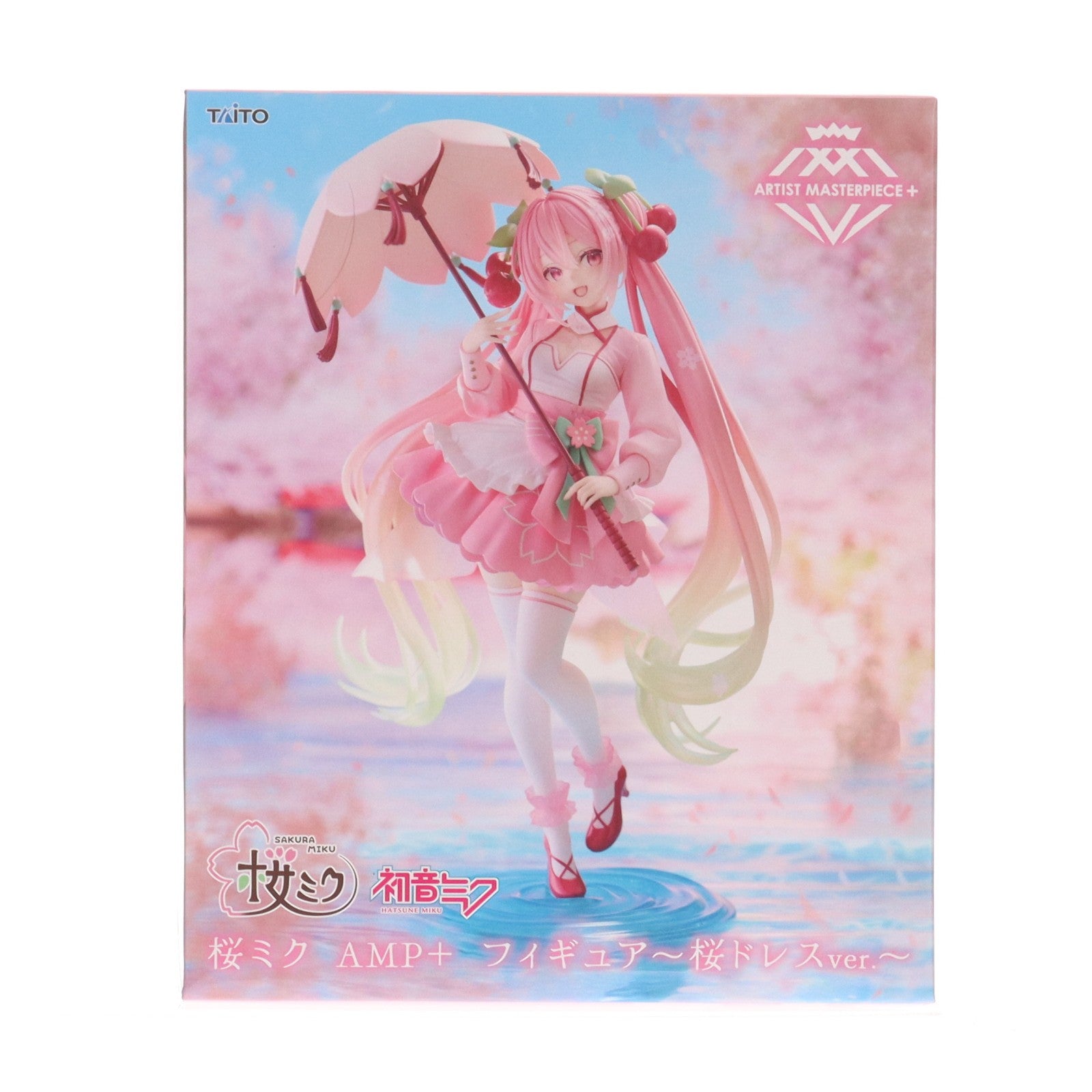 【中古即納】[FIG] 桜ミク キャラクター・ボーカル・シリーズ01 初音ミク AMP+ フィギュア～桜ドレスver.～ プライズ(452000900) タイトー(20260228)