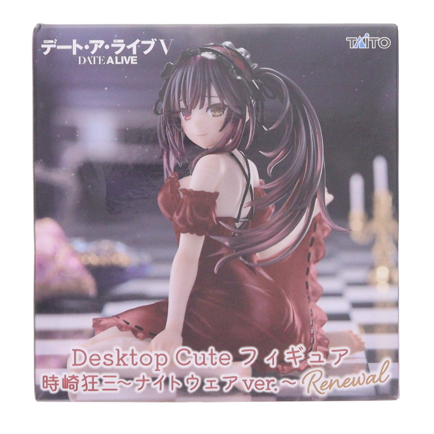 【中古即納】[FIG] 時崎狂三(ときさきくるみ) デート・ア・ライブV Desktop Cute フィギュア 時崎狂三～ナイトウェアver.～Renewal プライズ タイトー(20250816)