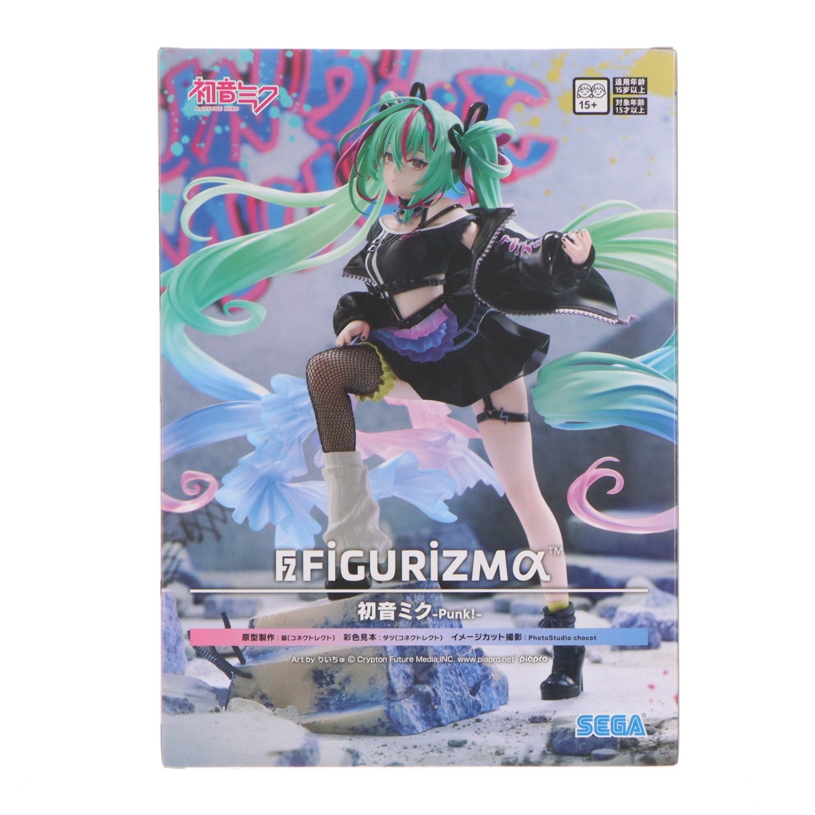 【中古即納】[FIG] 初音ミク キャラクター・ボーカル・シリーズ01 初音ミク FIGURIZMα『初音ミク』-Punk!- フィギュア プライズ(1123715) セガ(20260522)