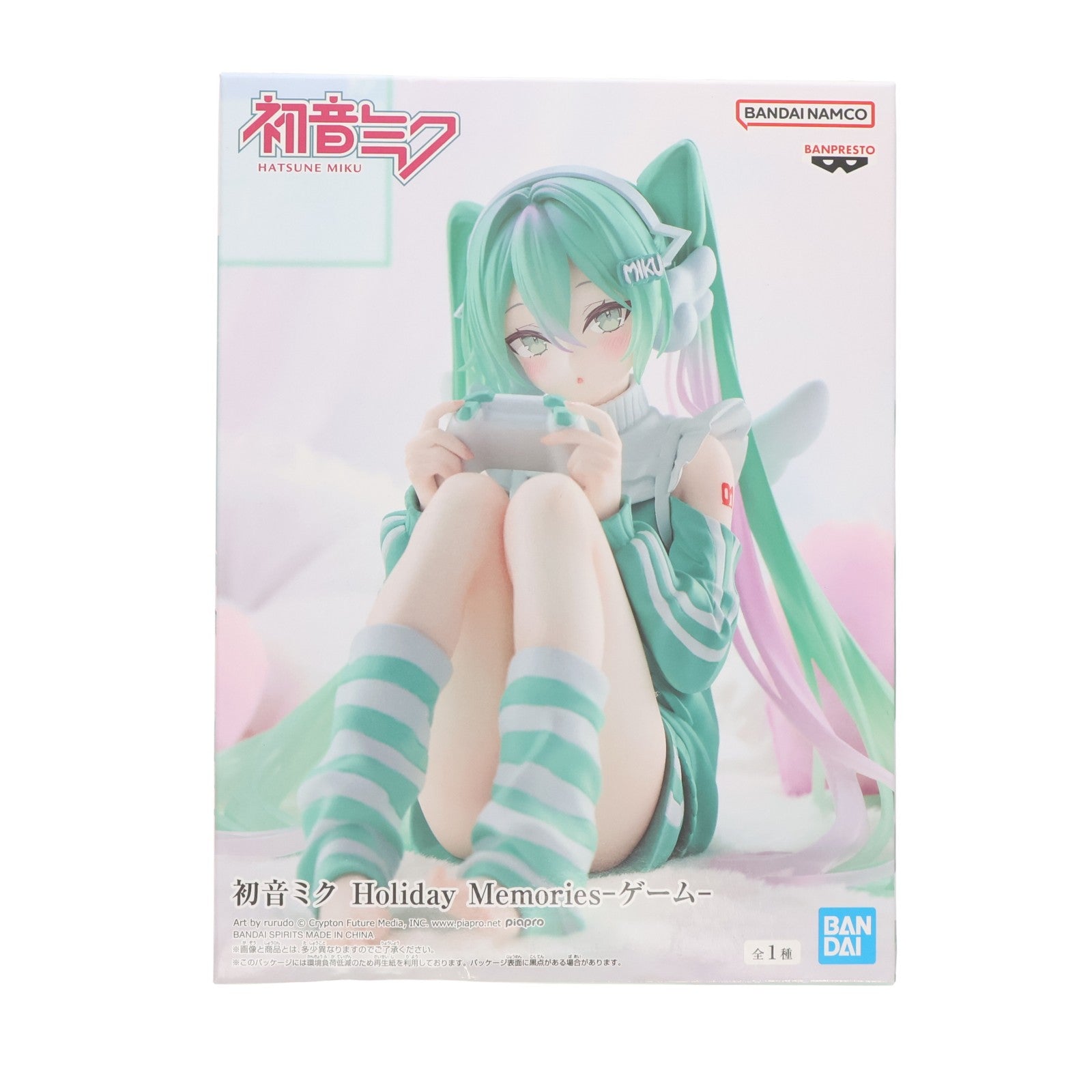 【中古即納】[FIG] 初音ミク キャラクター・ボーカル・シリーズ01 初音ミク Holiday Memories-ゲーム- フィギュア プライズ(2772122) バンプレスト(20260722)
