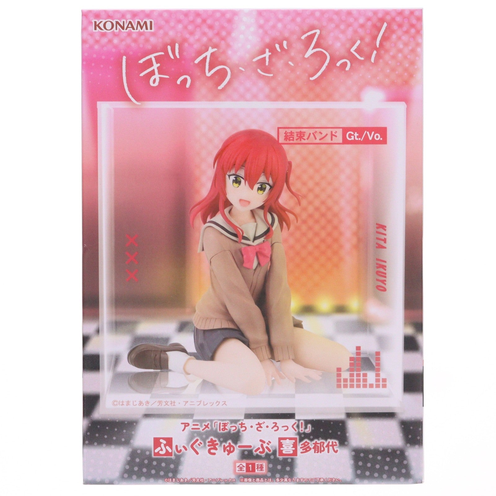 【中古即納】[FIG] 喜多郁代(きたいくよ) ぼっち・ざ・ろっく! ふぃぐきゅーぶ フィギュア プライズコナミアミューズメント(20260430)