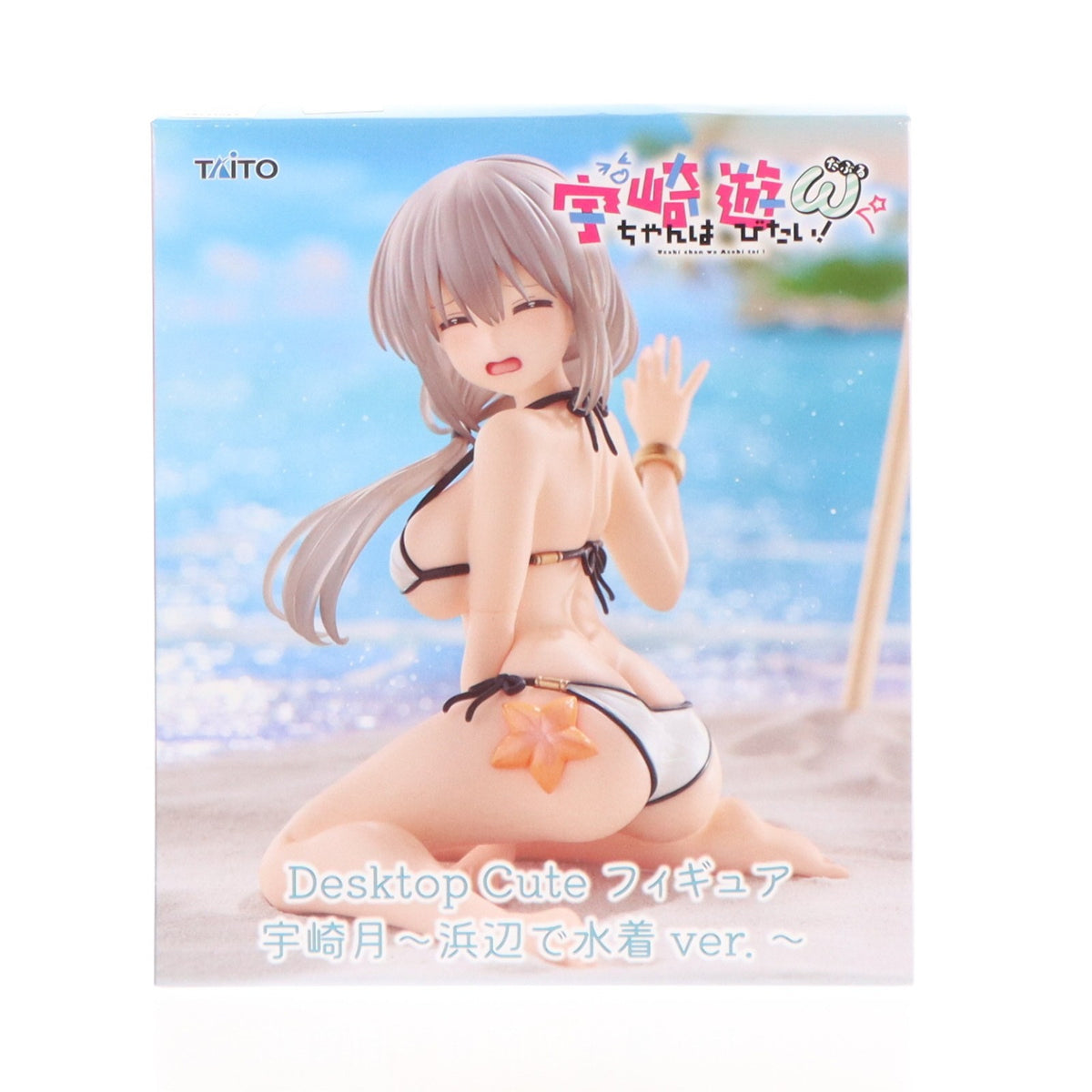 【中古即納】[FIG] 宇崎月(うざきつき) 宇崎ちゃんは遊びたい!ω Desktop Cute フィギュア 宇崎月～浜辺で水着ver.～ プライズ(452000300) タイトー(20260220)