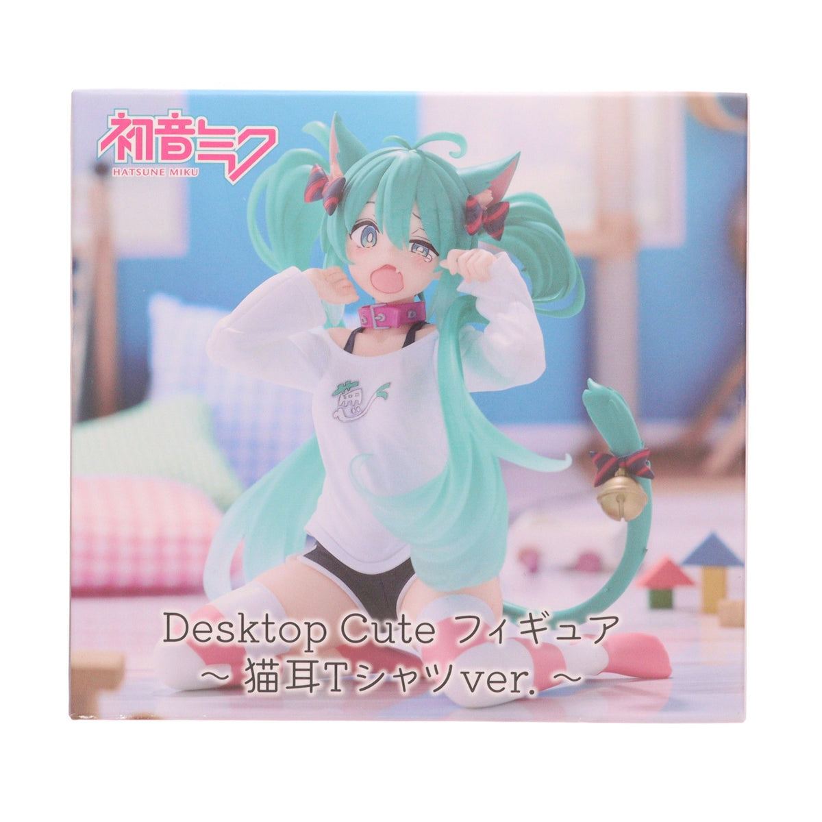 【中古即納】[FIG] 初音ミク キャラクター・ボーカル・シリーズ01 初音ミク Desktop Cute フィギュア ～猫耳Tシャツver.～ プライズ(452060600) タイトー(20260613)