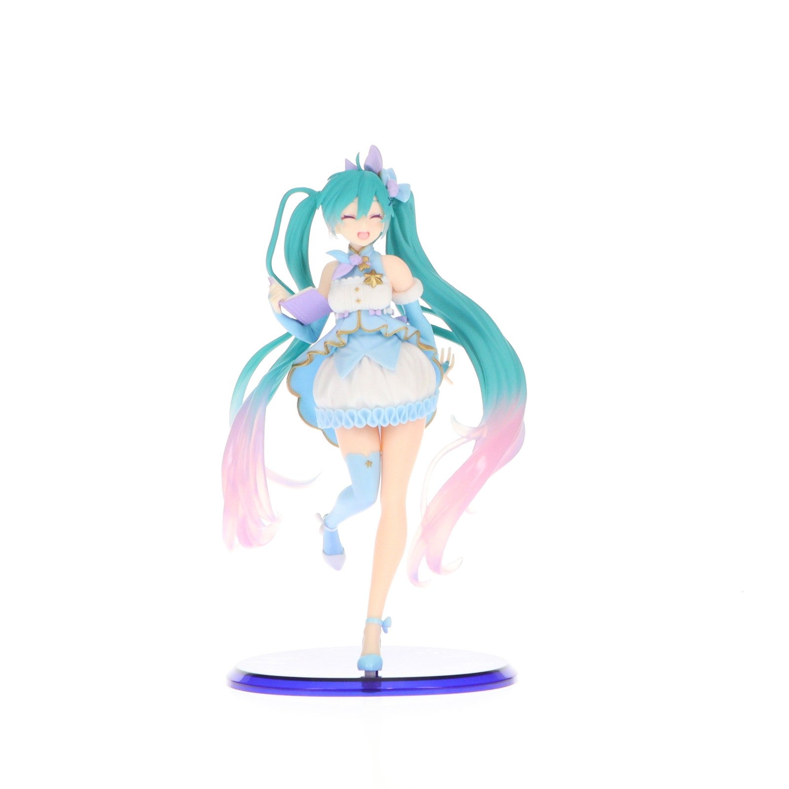 【中古即納】[FIG] タイトーオンラインクレーン限定 初音ミク(水色ドレス/笑顔) フィギュア 3rd season winter ver. キャラクター・ボーカル・シリーズ01 初音ミク プライズ タイトー(20210131)