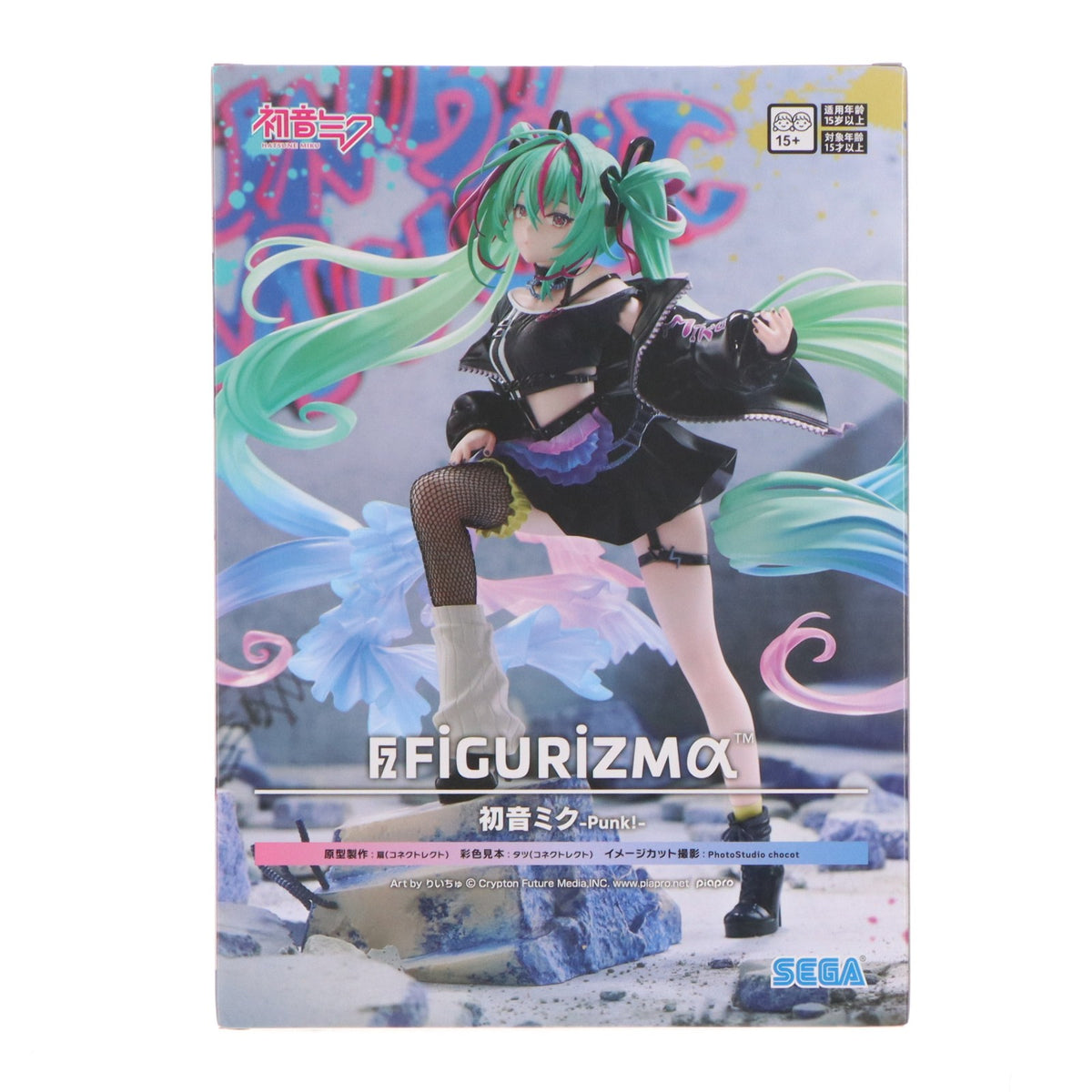 【中古即納】[FIG] 初音ミク キャラクター・ボーカル・シリーズ01 初音ミク FIGURIZMα『初音ミク』-Punk!- フィギュア プライズ(1123715) セガ(20260522)