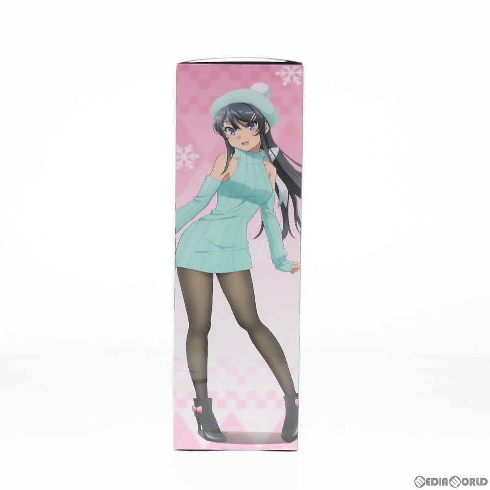 【中古即納】[FIG] 桜島麻衣(さくらじままい) 青春ブタ野郎はバニーガール先輩の夢を見ない Coreful フィギュア 桜島麻衣～描き下ろしニットワンピースver.～ プライズ(451288200) タイトー(20210220)