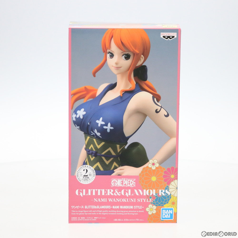 【中古即納】[FIG] ナミ(ネイビー) ワンピース GLITTER&GLAMOURS -NAMI WANOKUNI STYLE- ONE PIECE フィギュア プライズ(81848) バンプレスト(20200229)