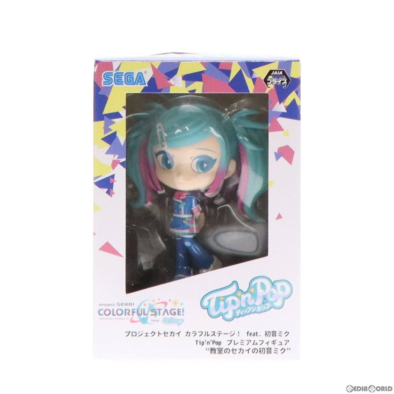 【中古即納】[FIG] 教室のセカイの初音ミク(ノーマルカラー) プロジェクトセカイ カラフルステージ! feat.初音ミク プレミアムTip'n'Pop(ティップンポップ) 『教室のセカイの初音ミク』 フィギュア プライズ(1063510) セガ(20221020)