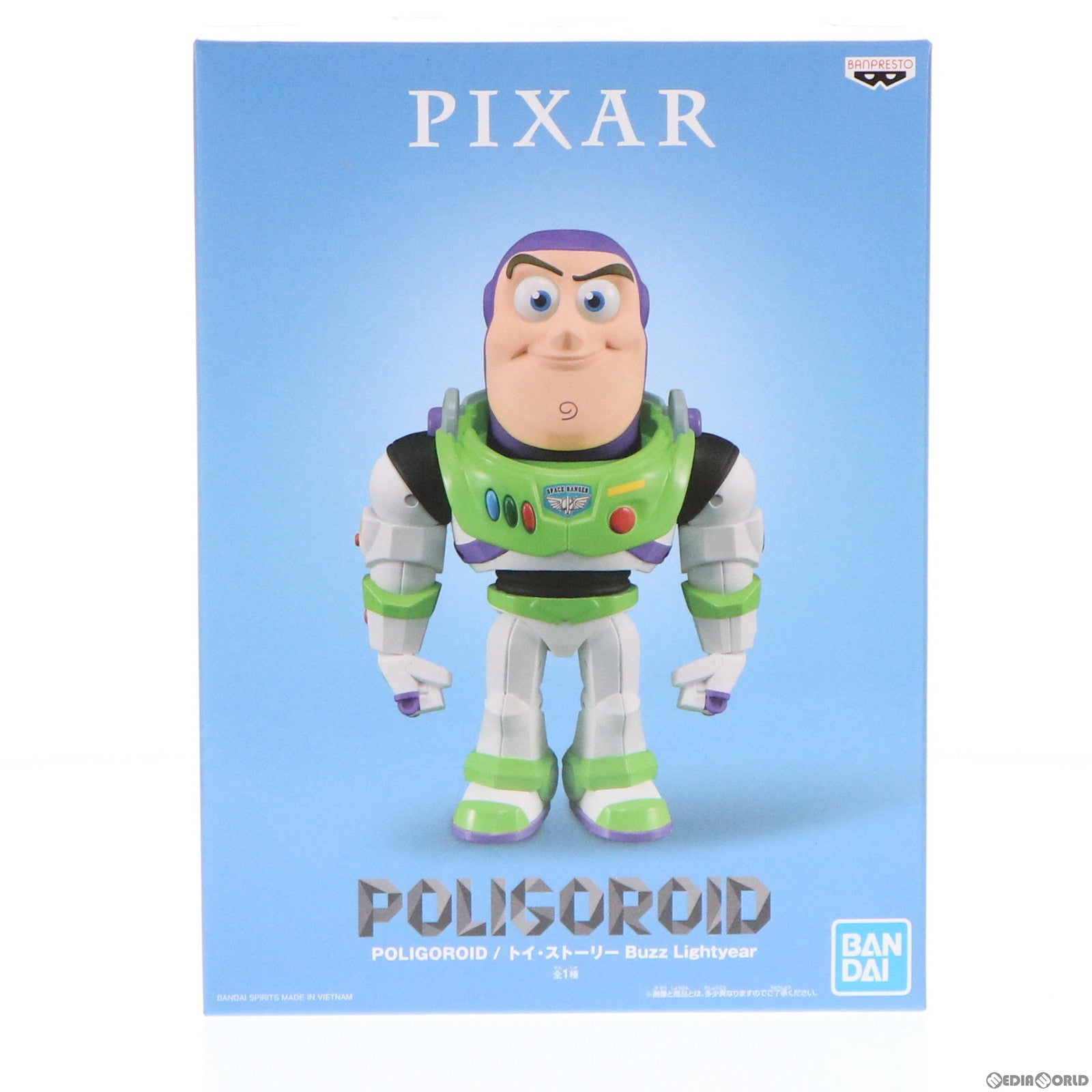 【中古即納】[FIG] POLIGOROID(ポリゴロイド) Buzz Lightyear(バズ・ライトイヤー) トイ・ストーリー フィギュア プライズ(2604419) バンプレスト(20220630)
