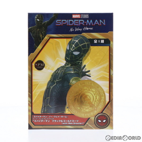 【中古即納】[FIG] スパイダーマン ブラック&ゴールドスーツ(with Web Shooter) スパイダーマン:ノー・ウェイ・ホーム スーパープレミアムフィギュア『スパイダーマン ブラック&ゴールドスーツ(with Web Shooter)』 プライズ(1057564) セガ(20220131)